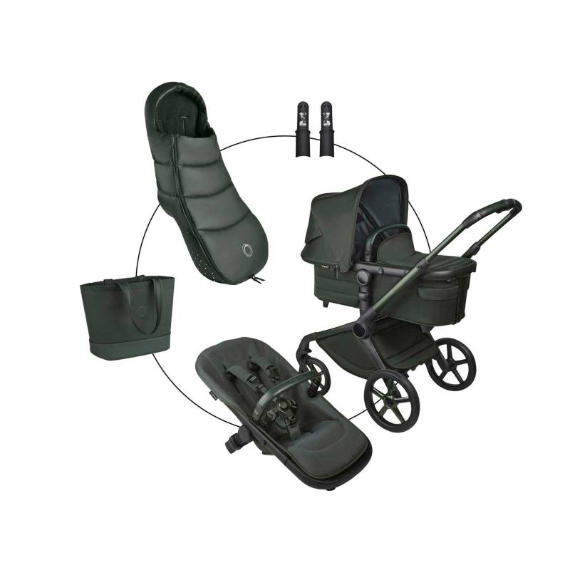 Kombikinderwagen Trio-Set inkl. Fußsack, Wickeltasche und Höhenadapter von Bugaboo