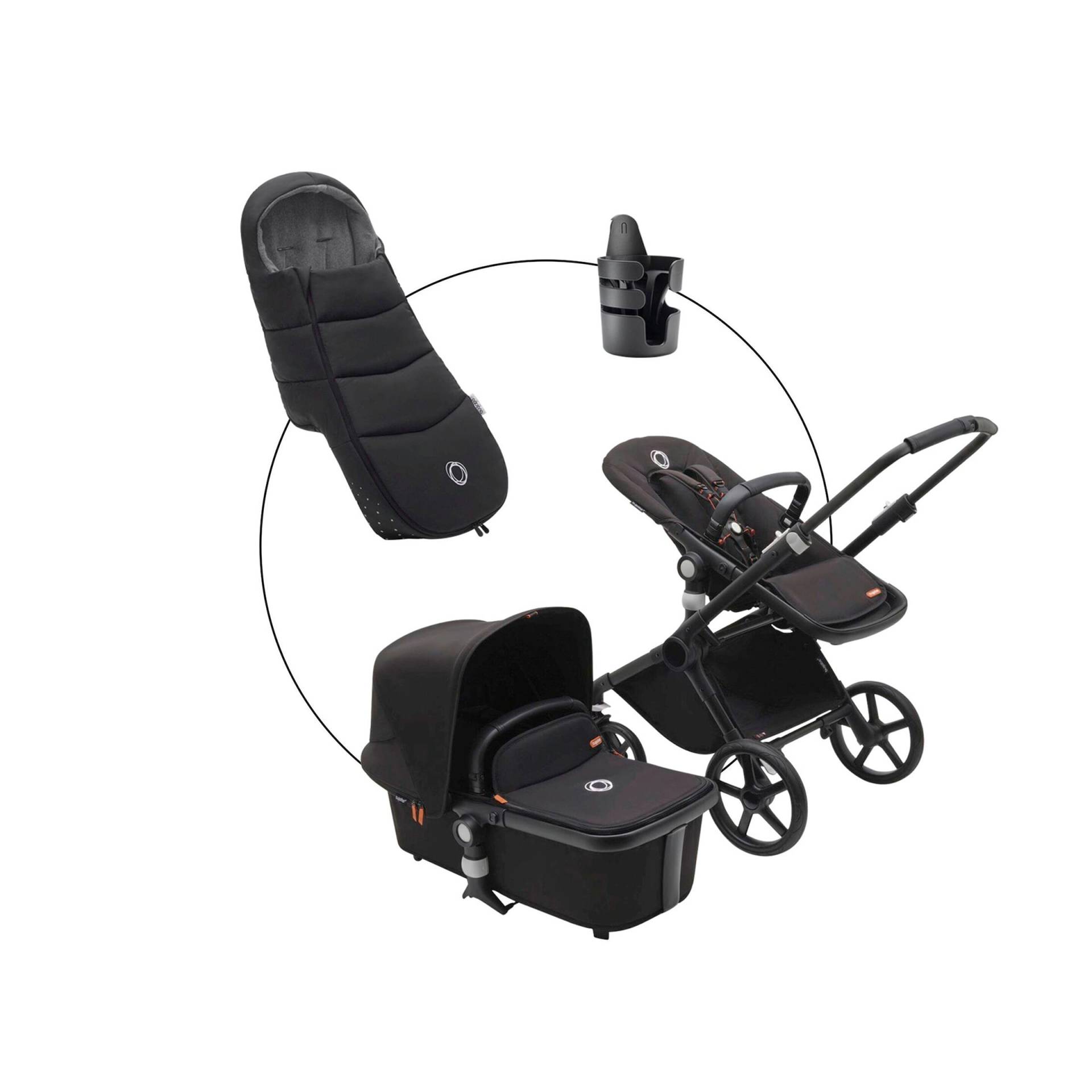 Kombikinderwagen Trio-Set inkl. Fußsack und Getränkehalter Kombikinderwagen Trio-Set inkl. Fußsack und Getränkehalter von Bugaboo