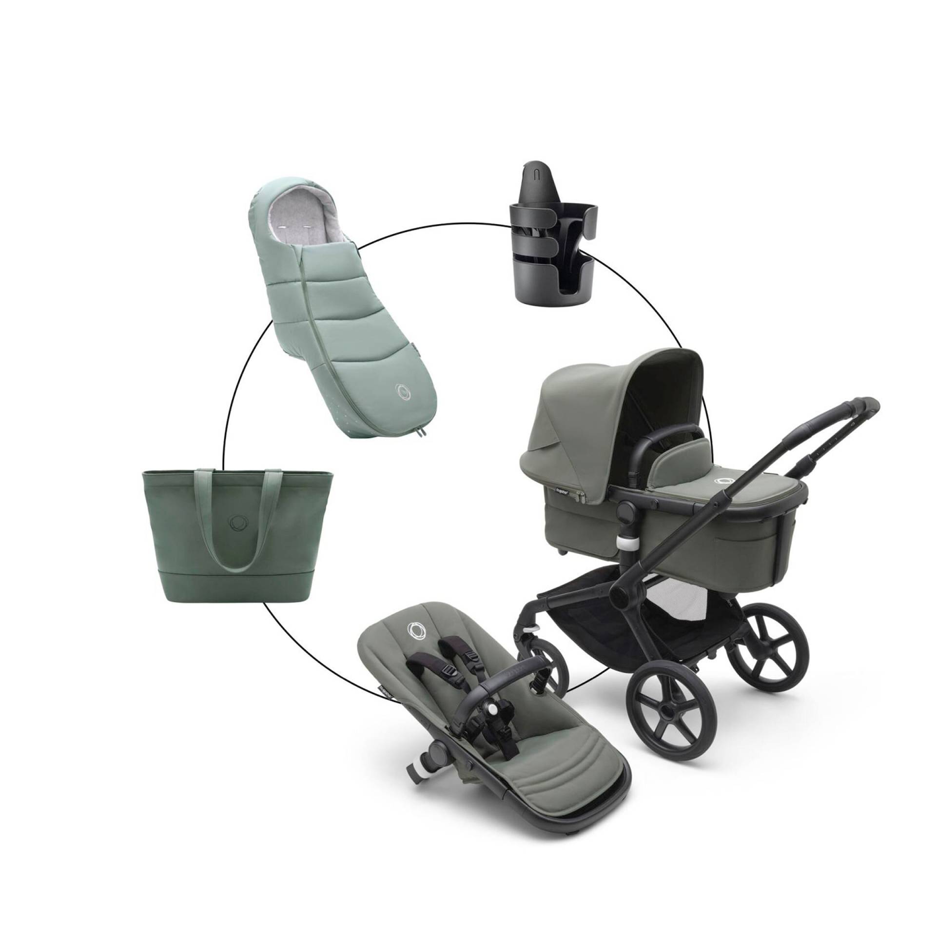 Kombikinderwagen Trio-Set inkl. Fußsack und Wickeltasche Kombikinderwagen Trio-Set inkl. Fußsack und Wickeltasche von Bugaboo