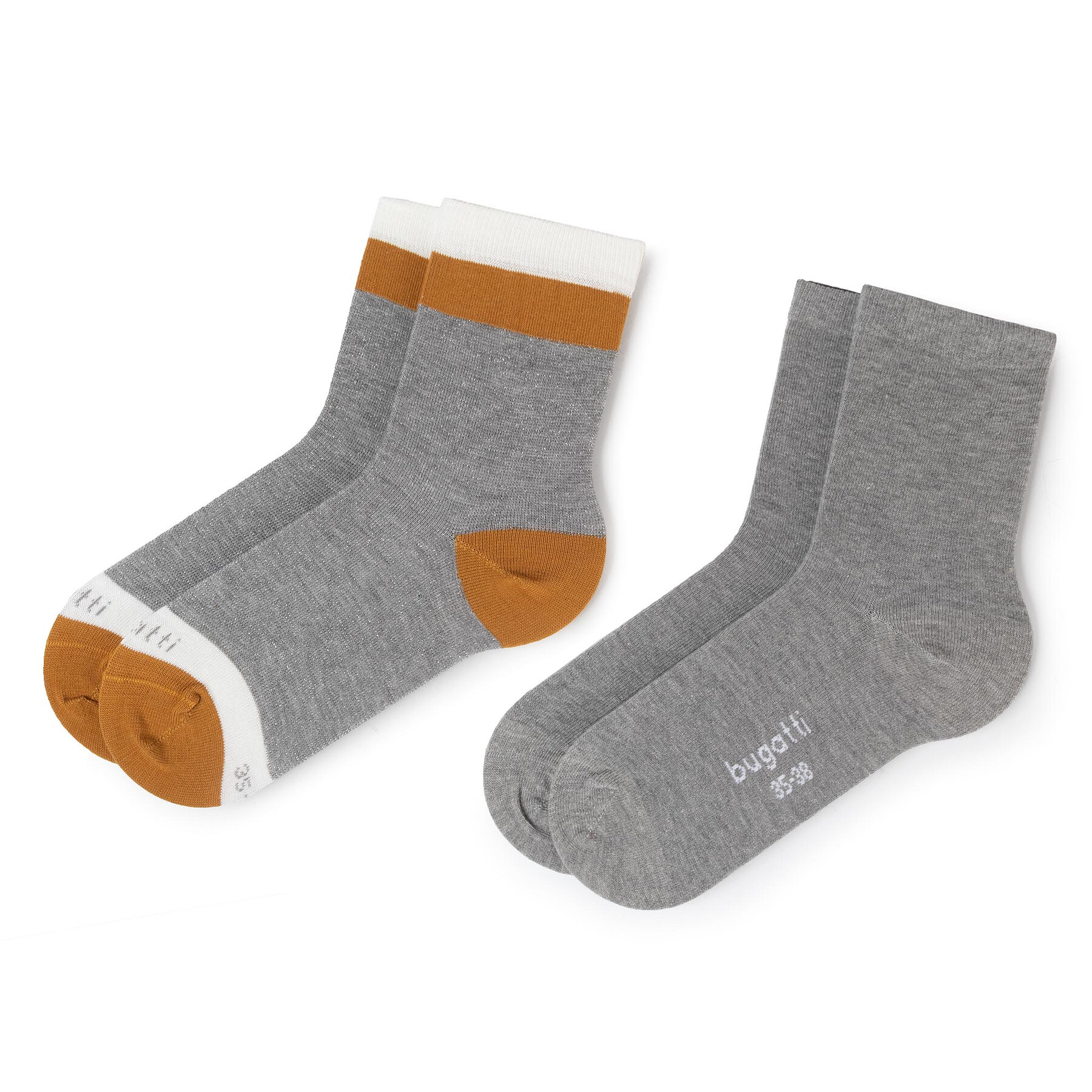 2er-Set hohe Damensocken Bugatti 6969 Grau von Bugatti