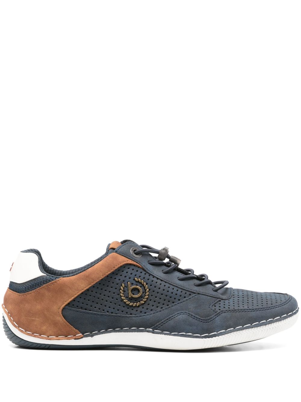 Bugatti perforated nubuck sneakers - Blue von Bugatti