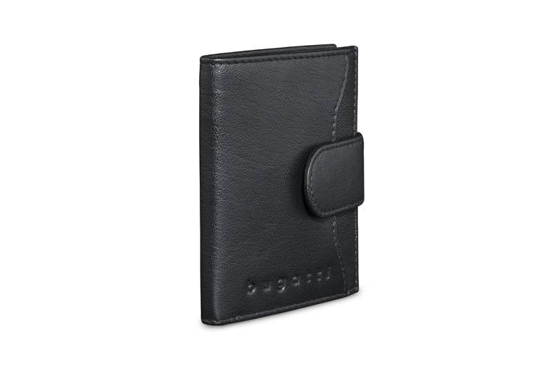 Secure Smart RFID Kreditkartenetui, schwarz (croco) von Bugatti