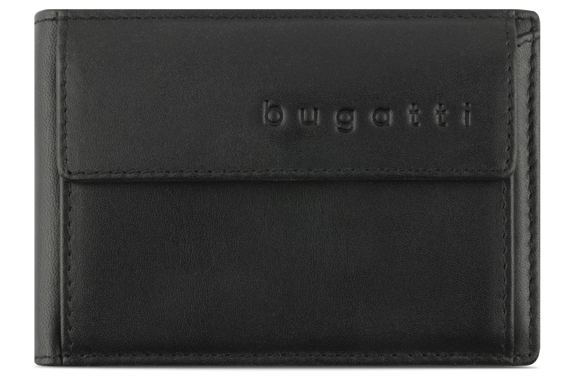 Super Slim RFID, Super Slim Mini- Scheintasche, schwarz von Bugatti