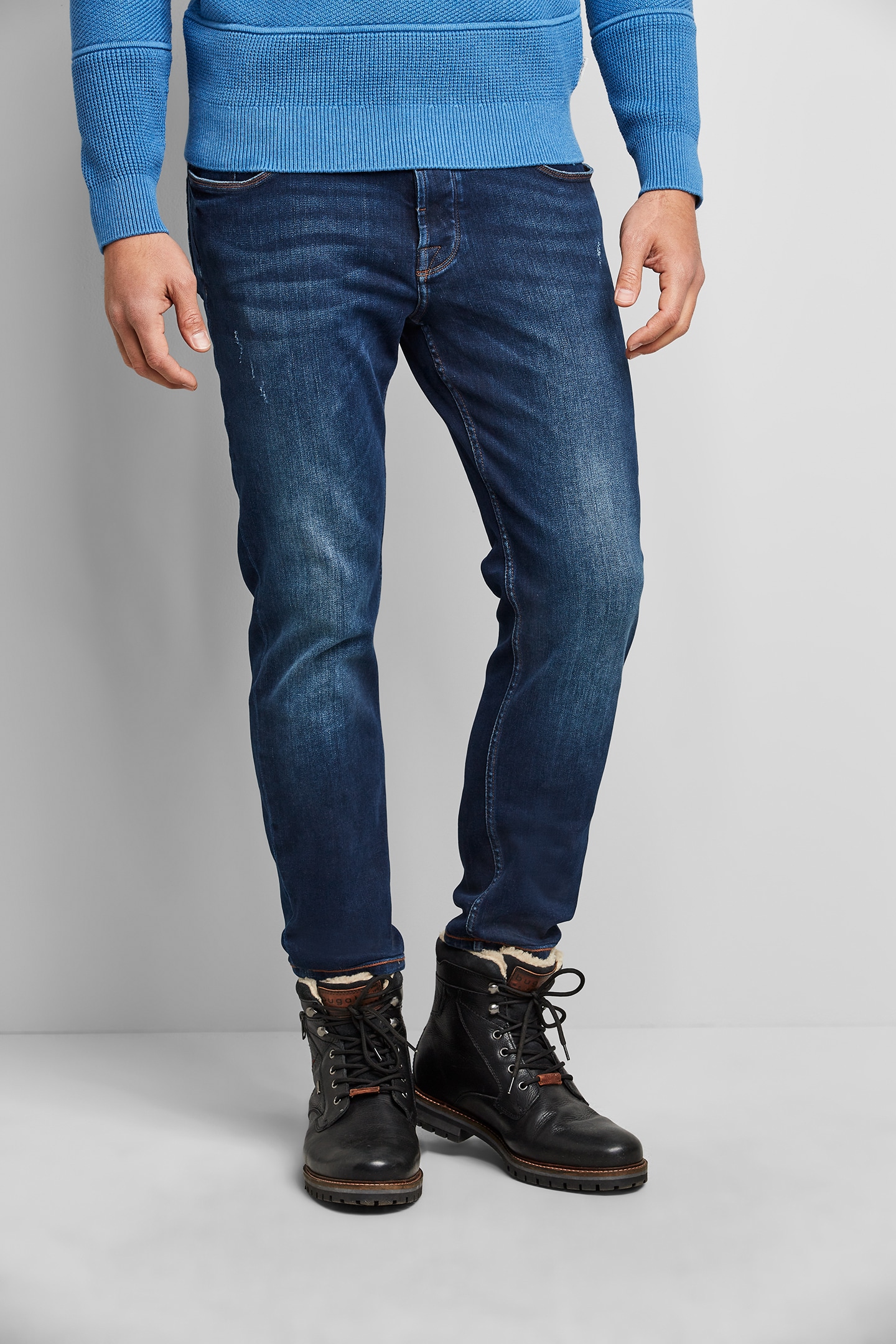 bugatti 5-Pocket-Jeans, aus elastischer Baumwollware von Bugatti