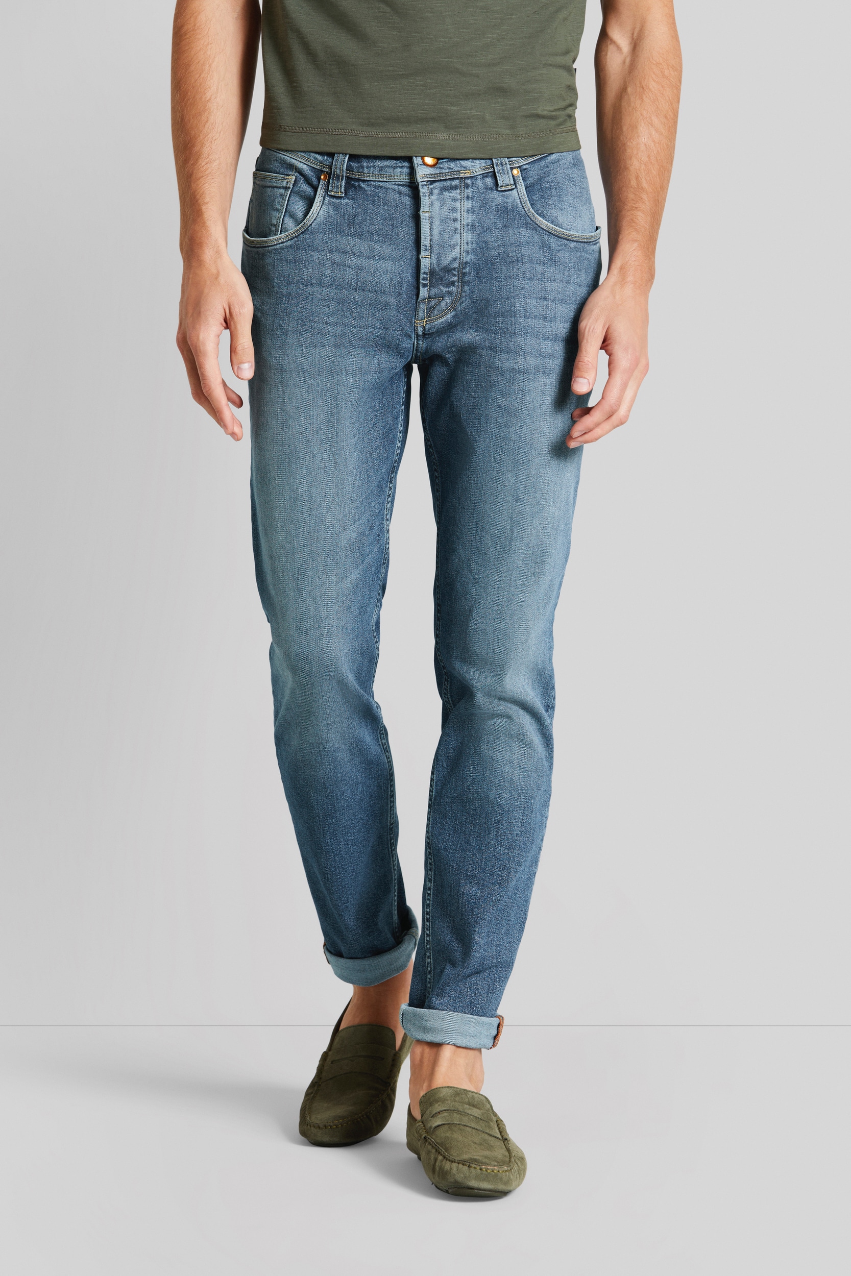 bugatti 5-Pocket-Jeans, aus elastischer Baumwolle von Bugatti