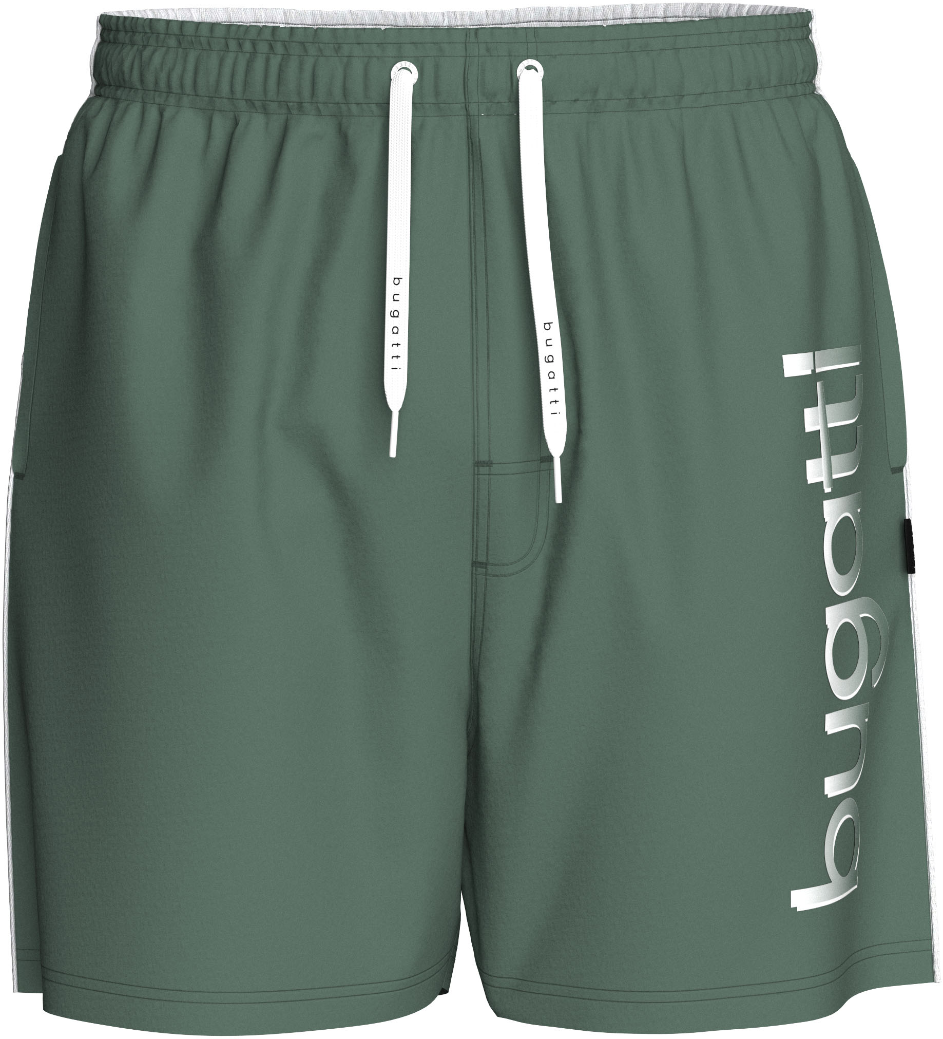 bugatti Badeshorts »Giovanni«, Grosser Logoprint auf dem linken Bein von Bugatti