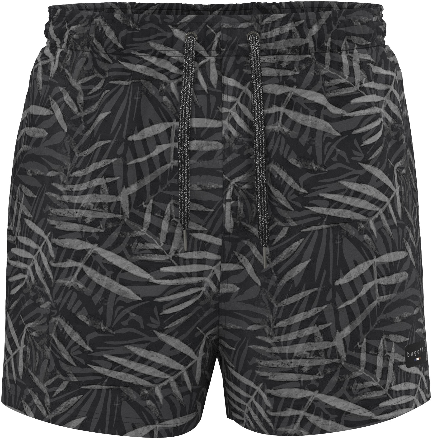 bugatti Badeshorts »Karim«, Alloverprint, linkes Bein Brand Label von Bugatti
