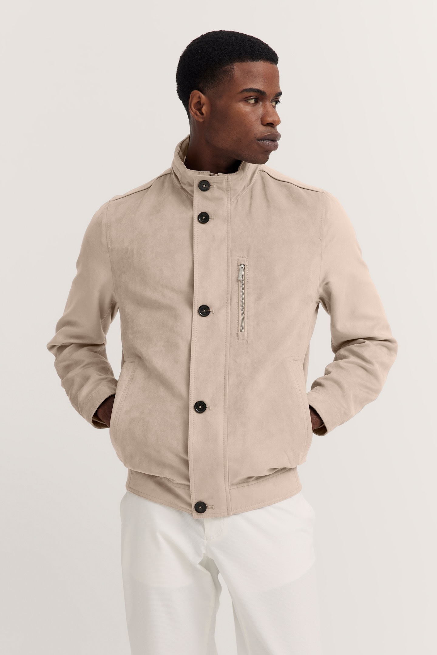 bugatti Blouson, ohne Kapuze, aus hochwertigem Material bugatti Blouson, ohne Kapuze, aus hochwertigem Material von Bugatti