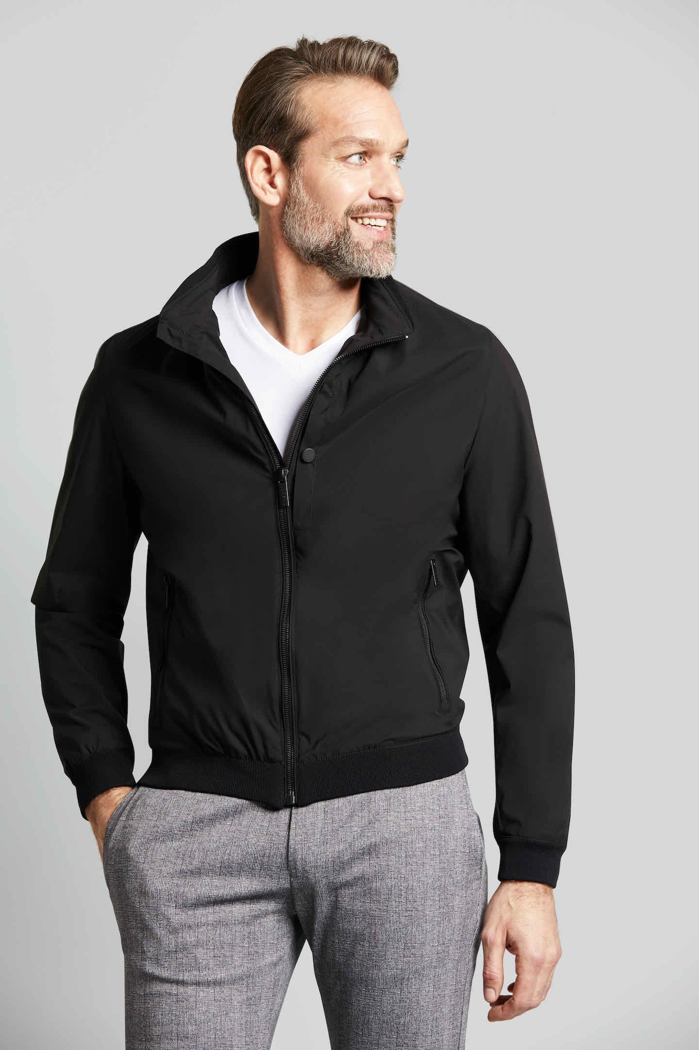 bugatti Blouson, ohne Kapuze, mit Stehkragen bugatti Blouson, ohne Kapuze, mit Stehkragen von Bugatti