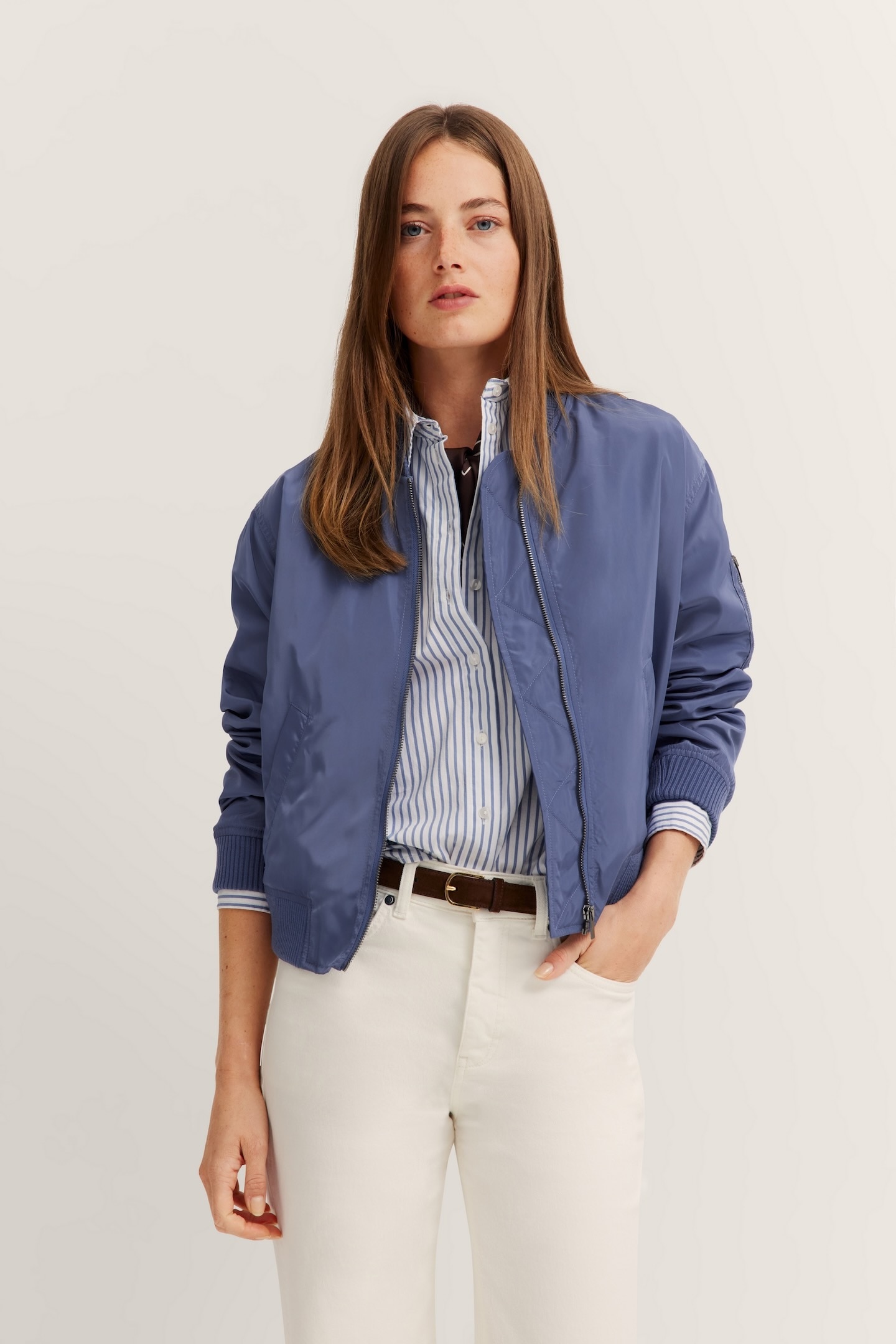 bugatti Blouson, ohne Kapuze, mit kleinem Kragen bugatti Blouson, ohne Kapuze, mit kleinem Kragen von Bugatti