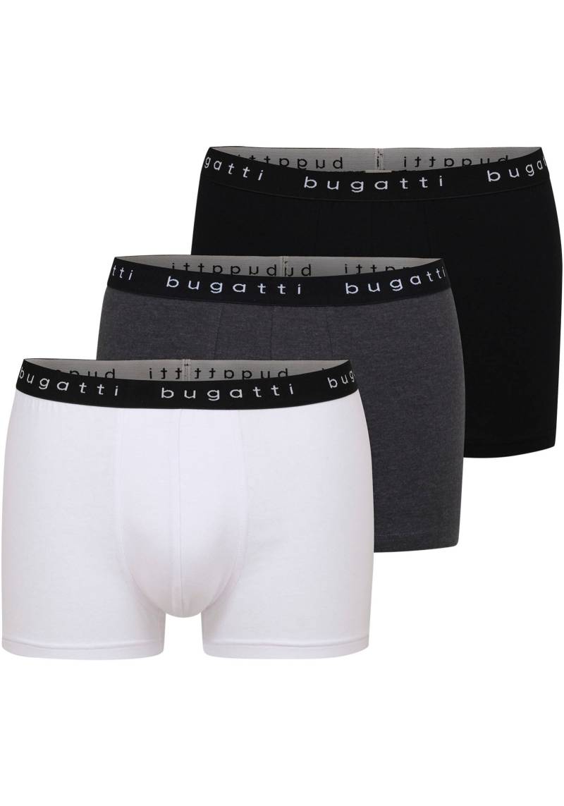 bugatti Boxershorts »Berlin«, (Packung, 3 St., 3), mit Logo-Bund von Bugatti