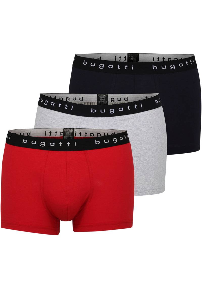 bugatti Boxershorts »Berlin«, (Packung, 3 St., 3), mit Logo-Bund von Bugatti