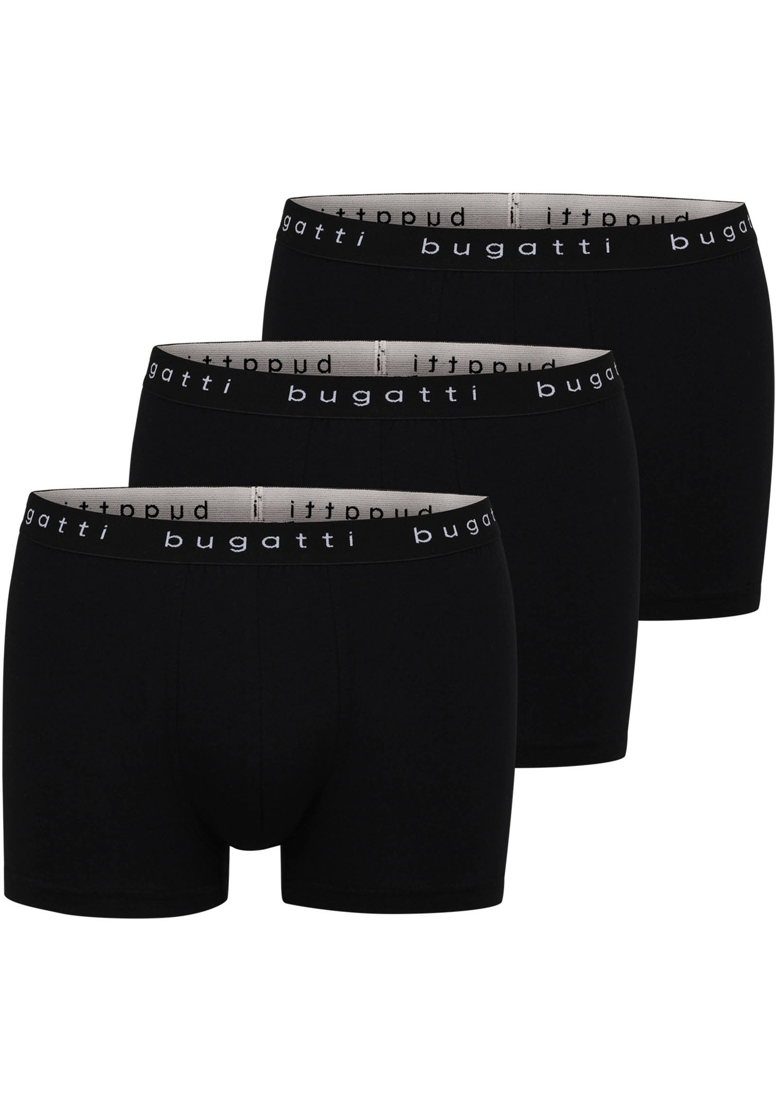 bugatti Boxershorts »Berlin«, (Packung, 3 St., 3), mit Logo-Bund von Bugatti