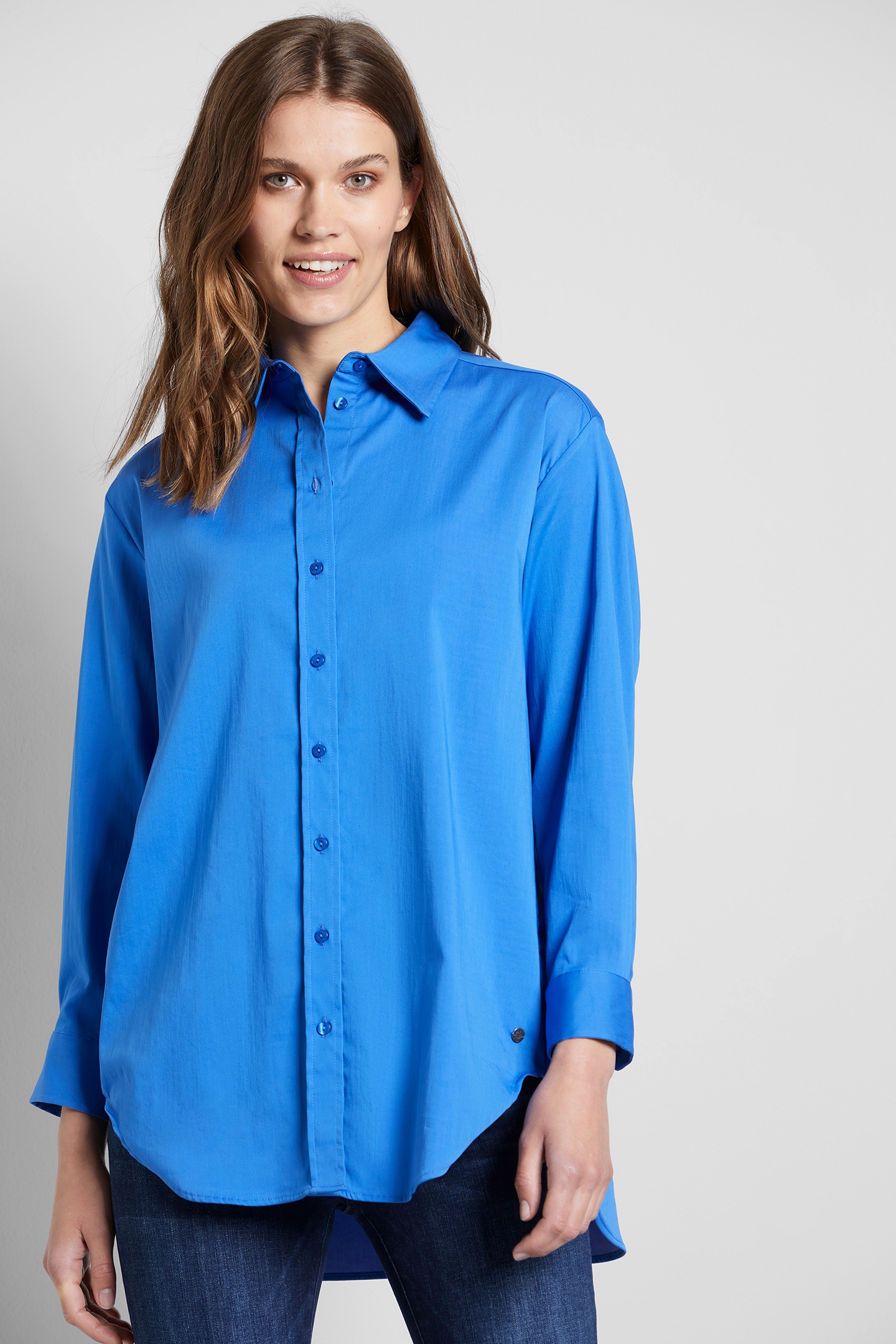 bugatti Hemdbluse, aus elastischem Baumwoll-Mix bugatti Hemdbluse, aus elastischem Baumwoll-Mix von Bugatti