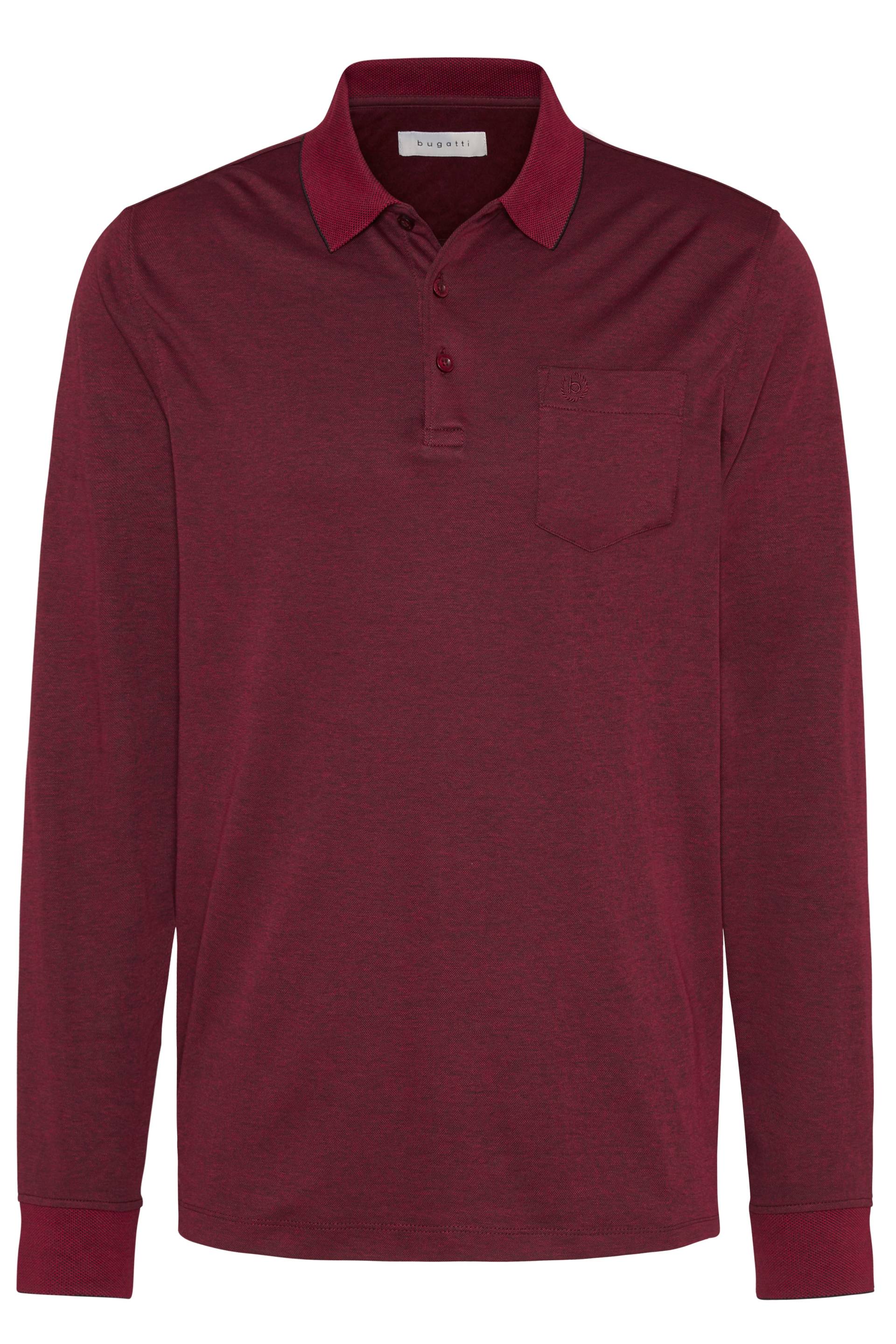 bugatti Langarm-Poloshirt, mit feiner Strukturoptik bugatti Langarm-Poloshirt, mit feiner Strukturoptik von Bugatti
