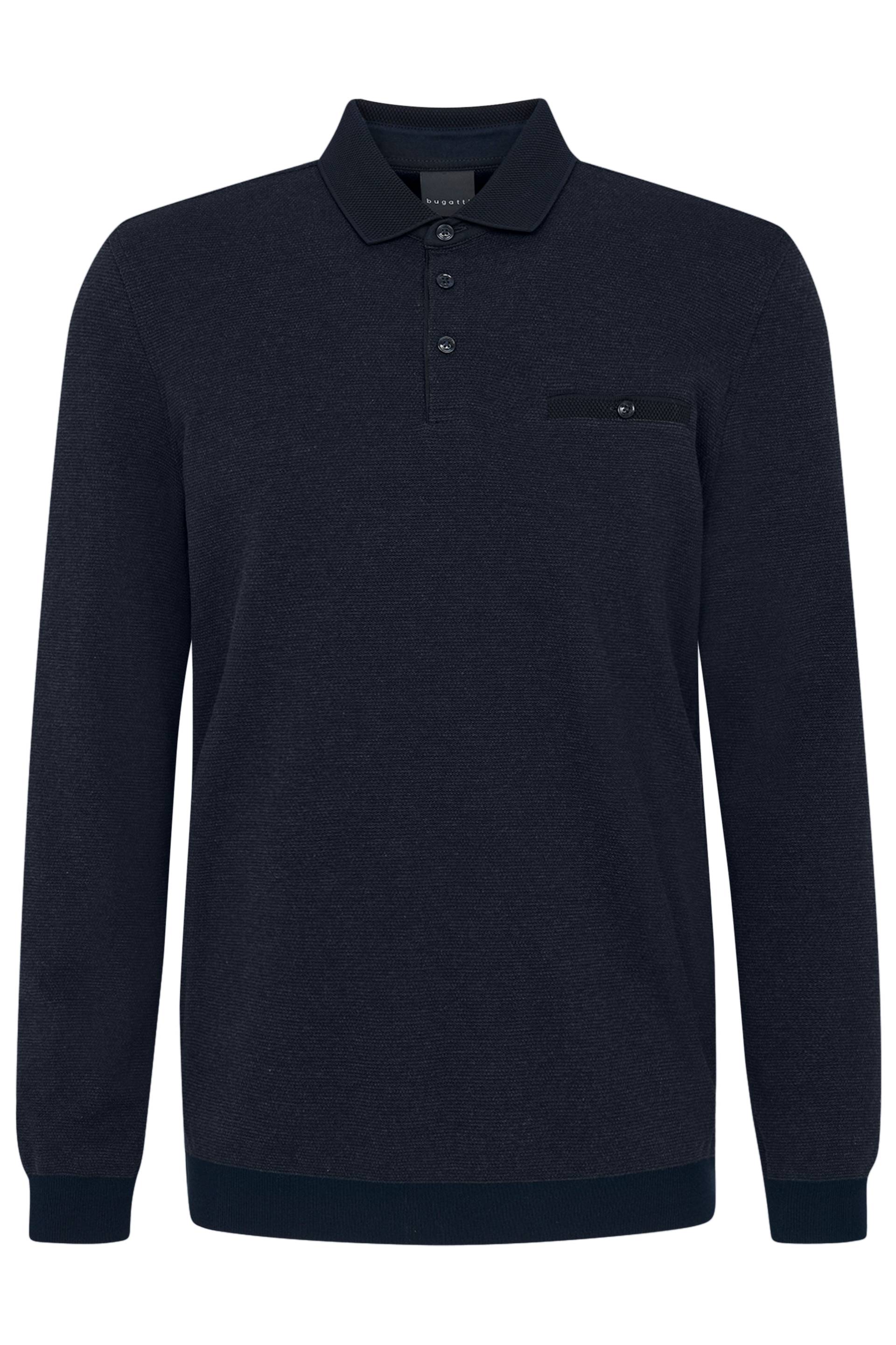 bugatti Langarm-Poloshirt, mit feiner Strukturoptik bugatti Langarm-Poloshirt, mit feiner Strukturoptik von Bugatti
