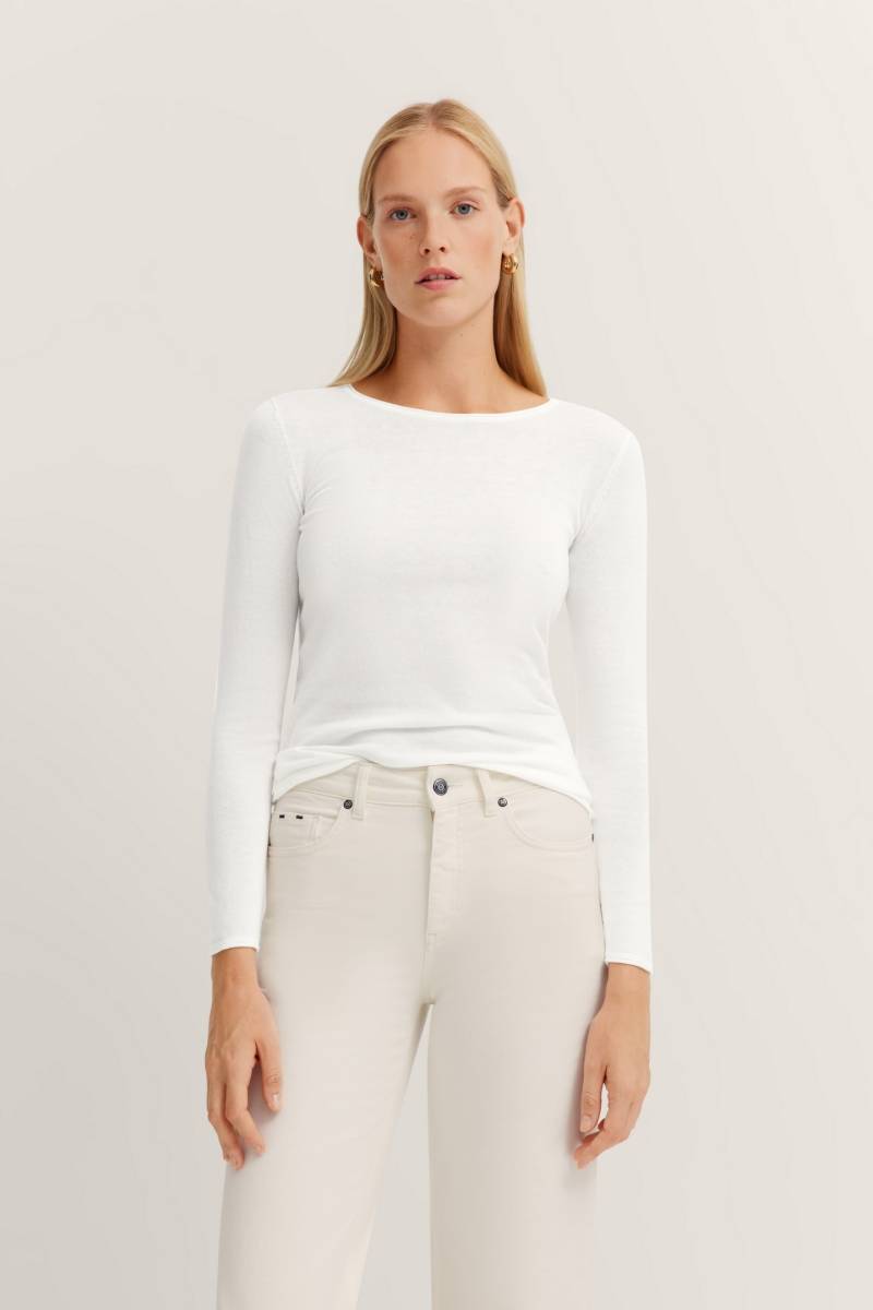 bugatti Langarmshirt, mit Rundhals & langem Arm von Bugatti