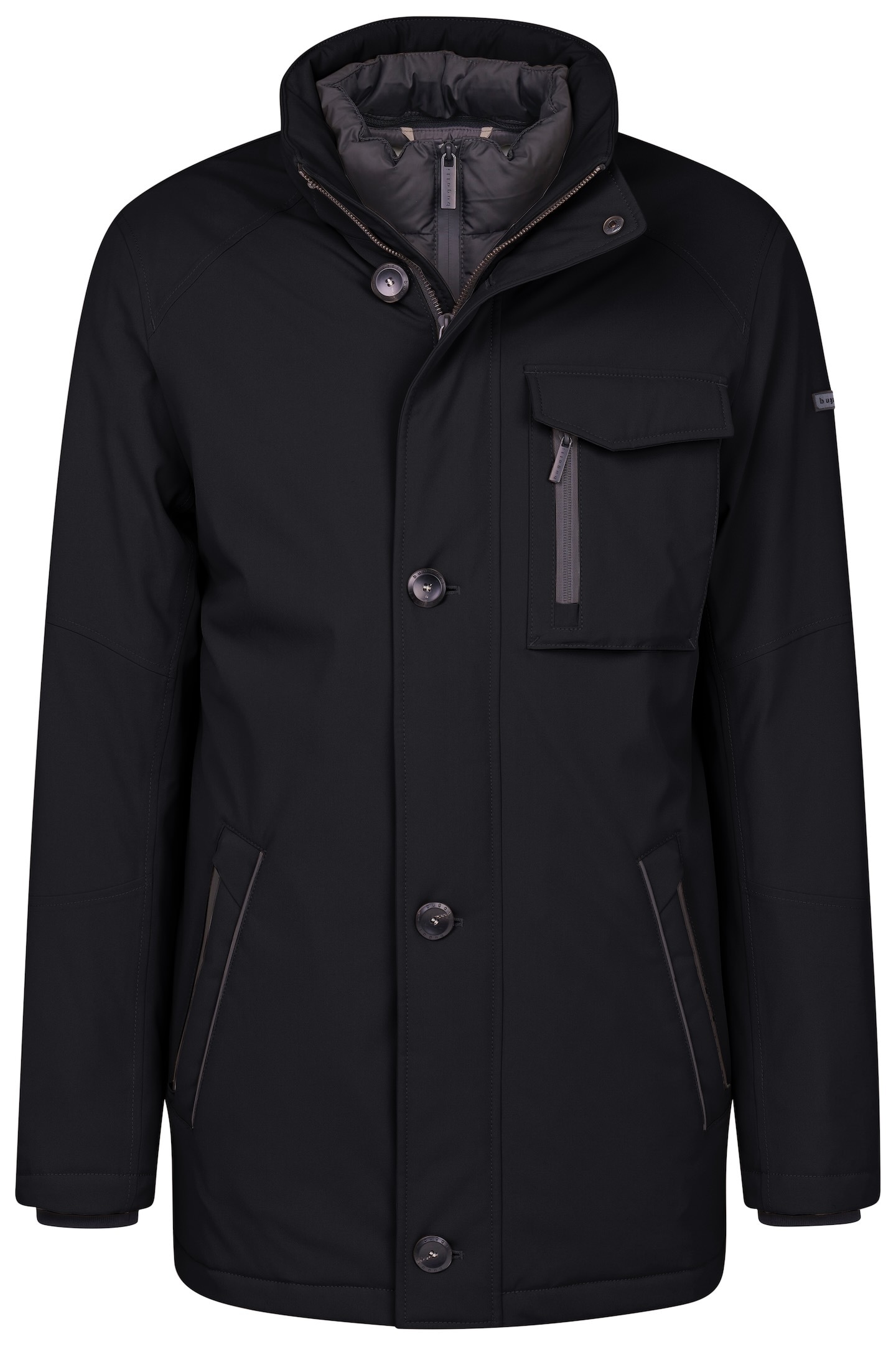 bugatti Langjacke, mit Kapuze, mit einrollbarer Kapuze bugatti Langjacke, mit Kapuze, mit einrollbarer Kapuze von Bugatti