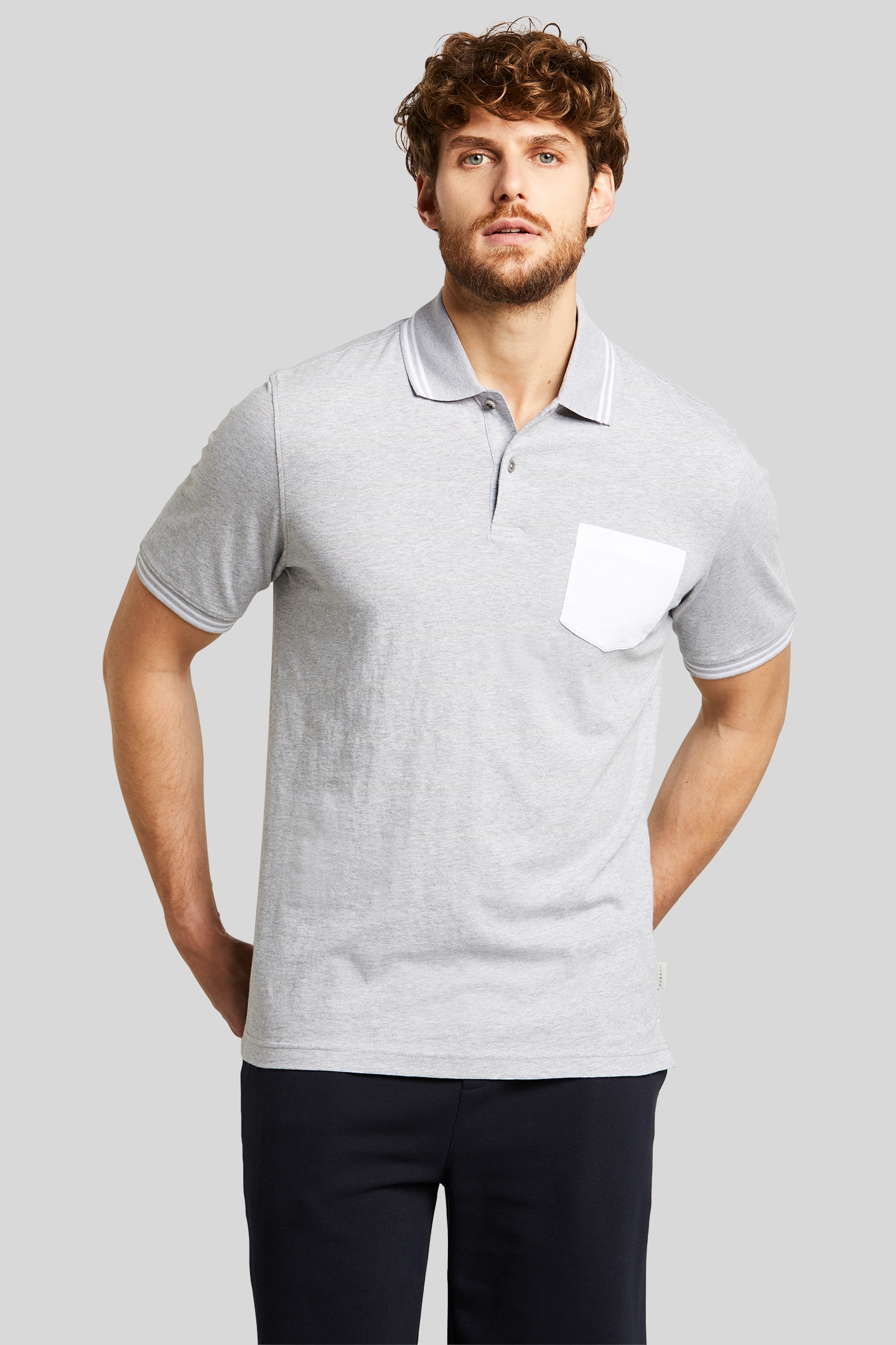 bugatti Poloshirt, aus organic Cotton von Bugatti