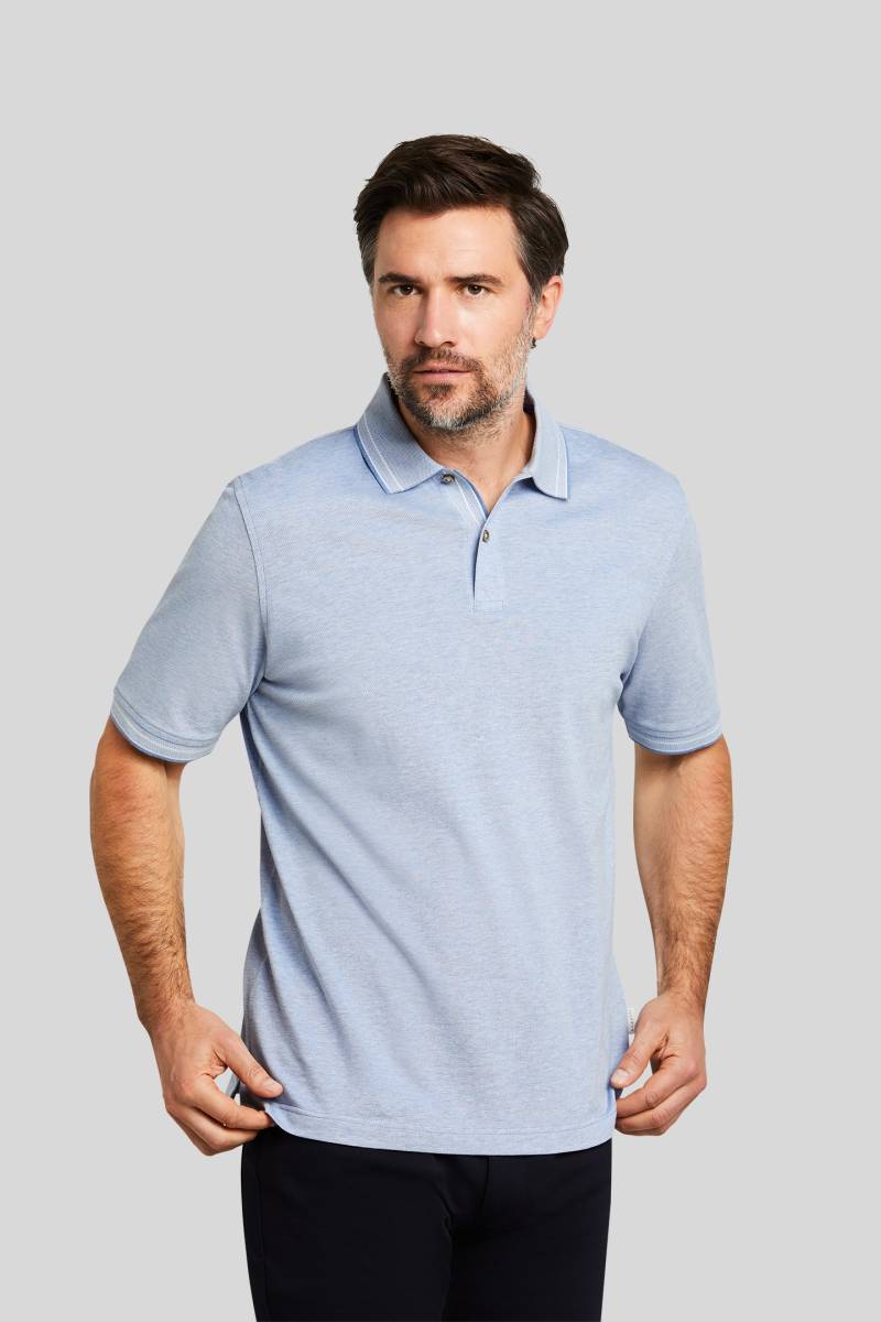 bugatti Poloshirt, in einem two-tone Pique von Bugatti