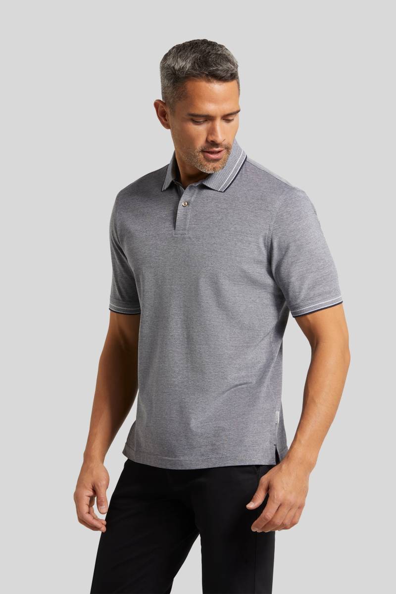 bugatti Poloshirt, in einem two-tone Pique von Bugatti