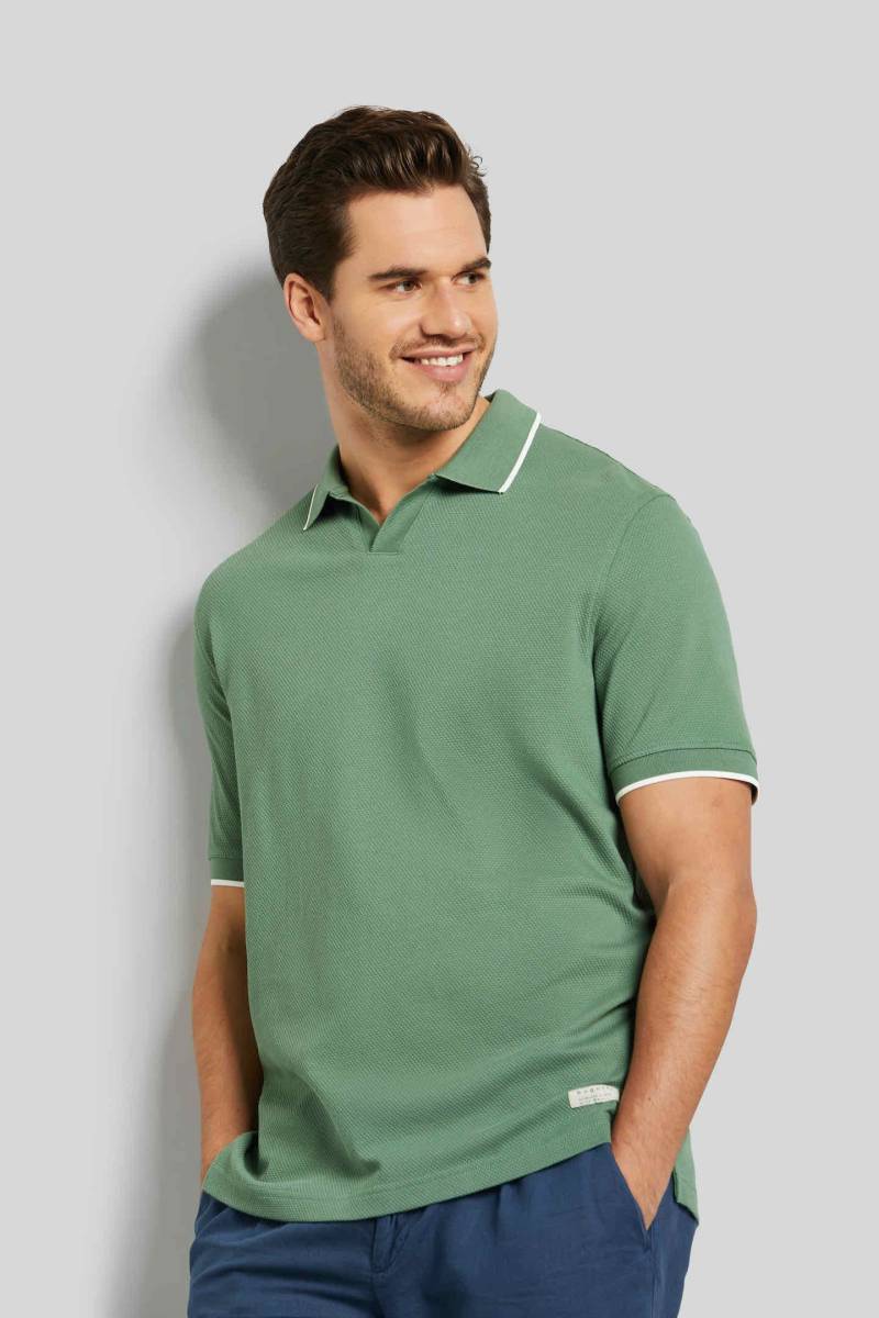 bugatti Poloshirt, mit knopflosem Polokragen von Bugatti