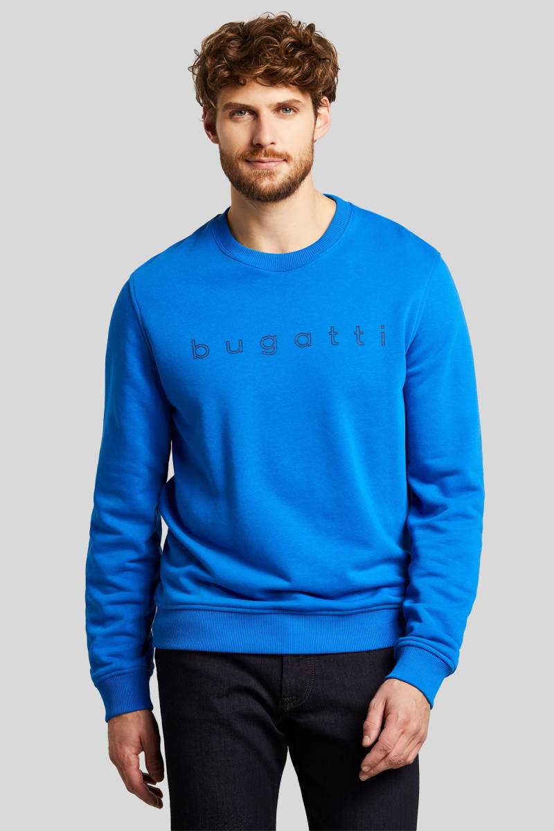 bugatti Rundhalspullover, aus Organic Cotton von Bugatti