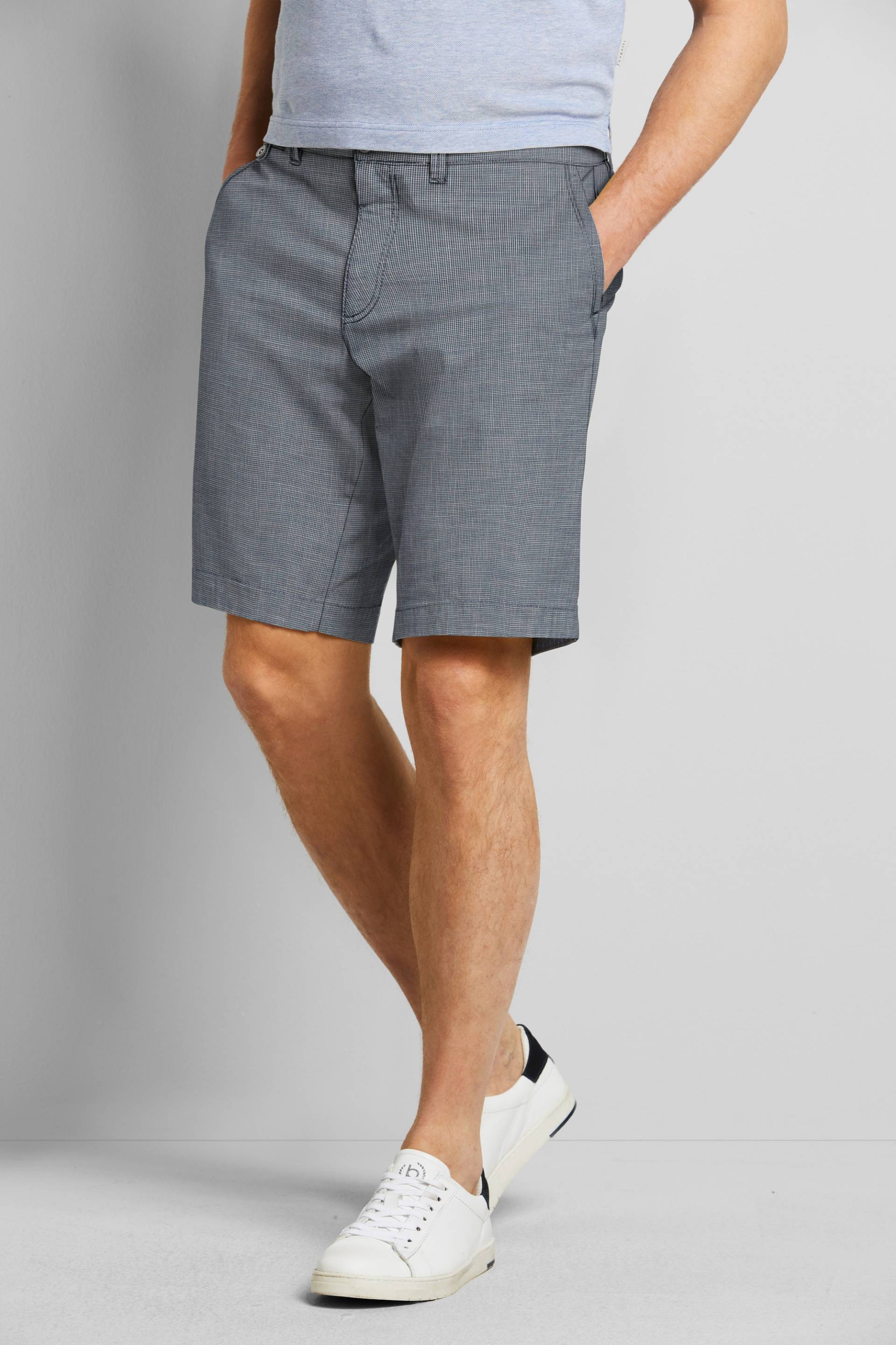 bugatti Shorts, in einem Leinen-Look von Bugatti