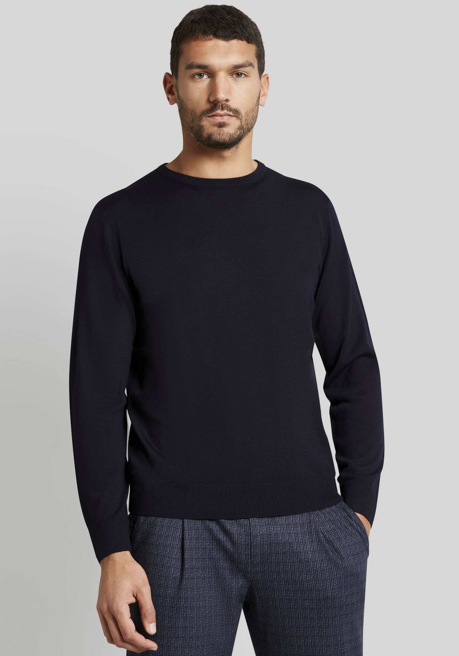 bugatti Strickpullover, mit Logostickerei bugatti Strickpullover, mit Logostickerei von Bugatti