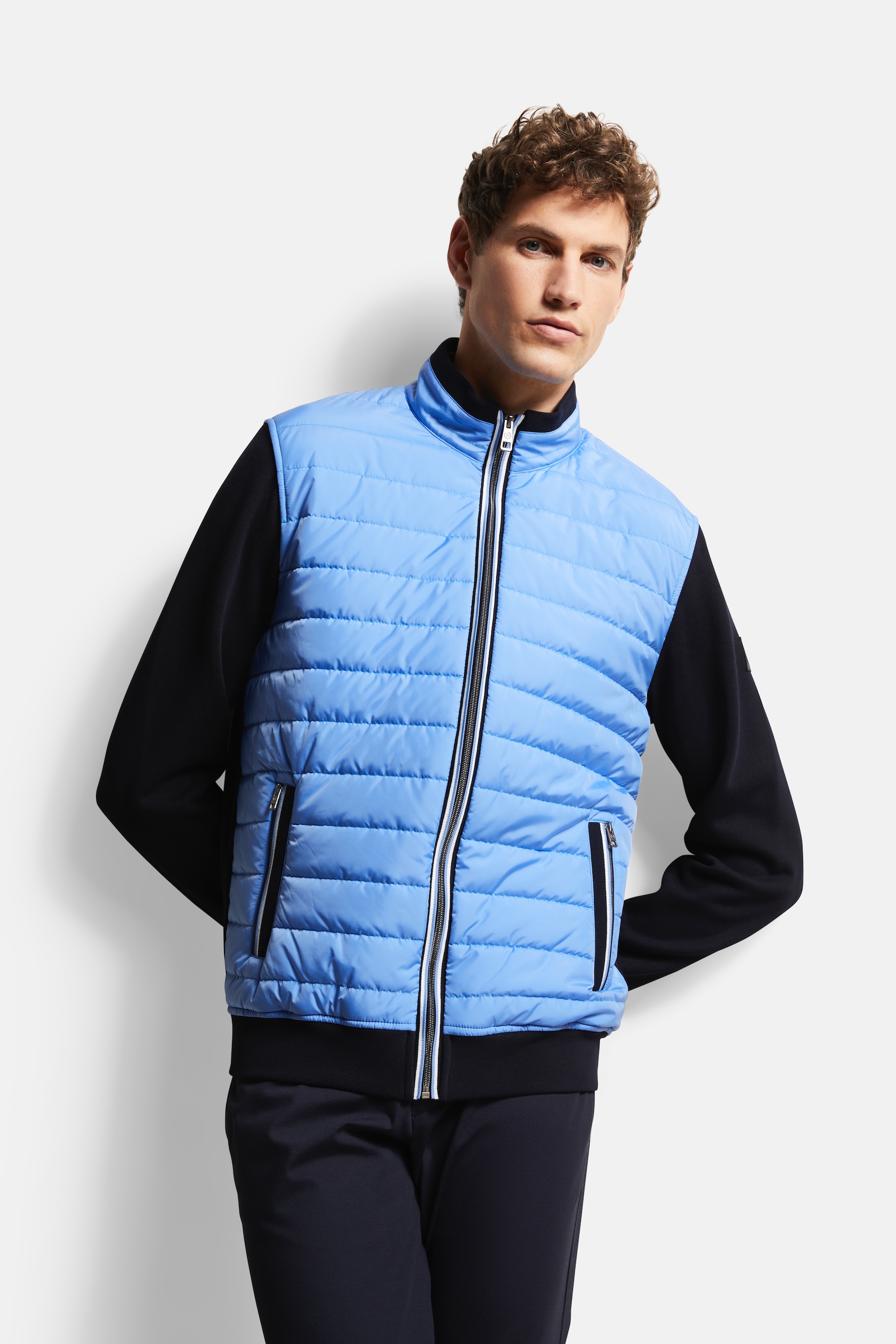 bugatti Sweatjacke, mit Quersteppung von Bugatti