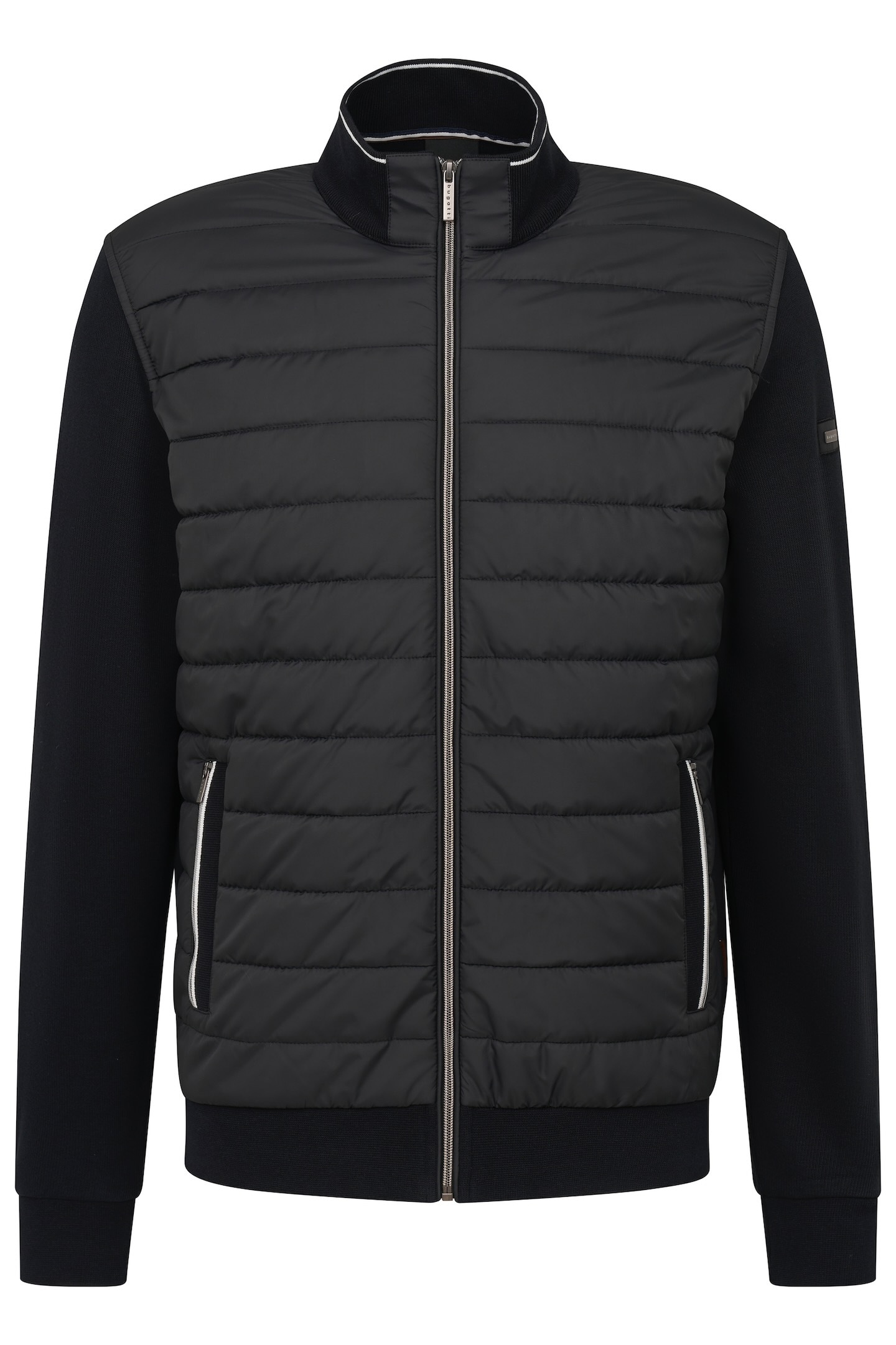 bugatti Sweatjacke, mit sportlichem Stehkragen bugatti Sweatjacke, mit sportlichem Stehkragen von Bugatti