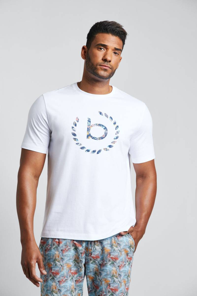 bugatti T-Shirt, mit Multicolor-Logo-Print von Bugatti