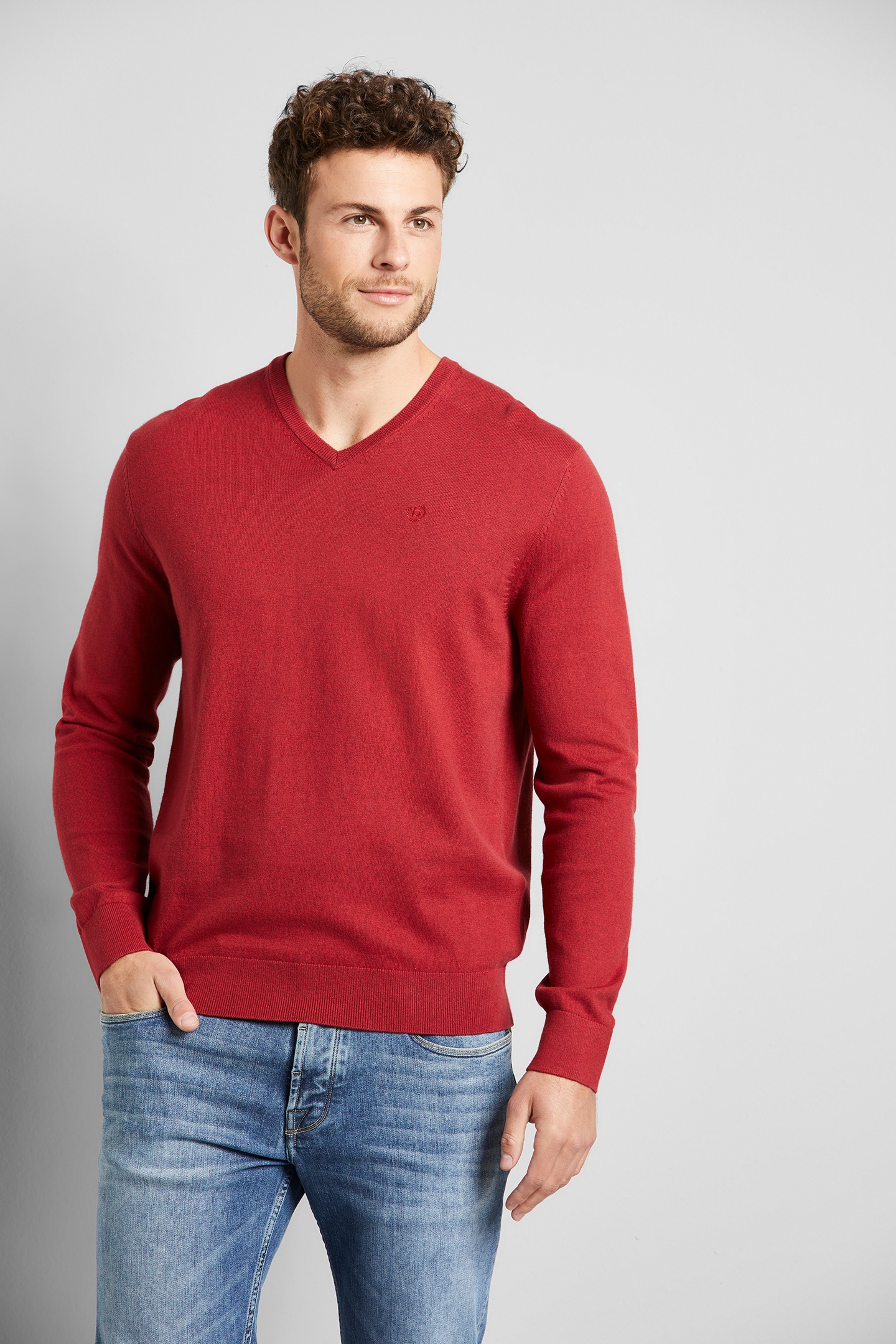 bugatti V-Ausschnitt-Pullover, mit Kaschmiranteil bugatti V-Ausschnitt-Pullover, mit Kaschmiranteil von Bugatti