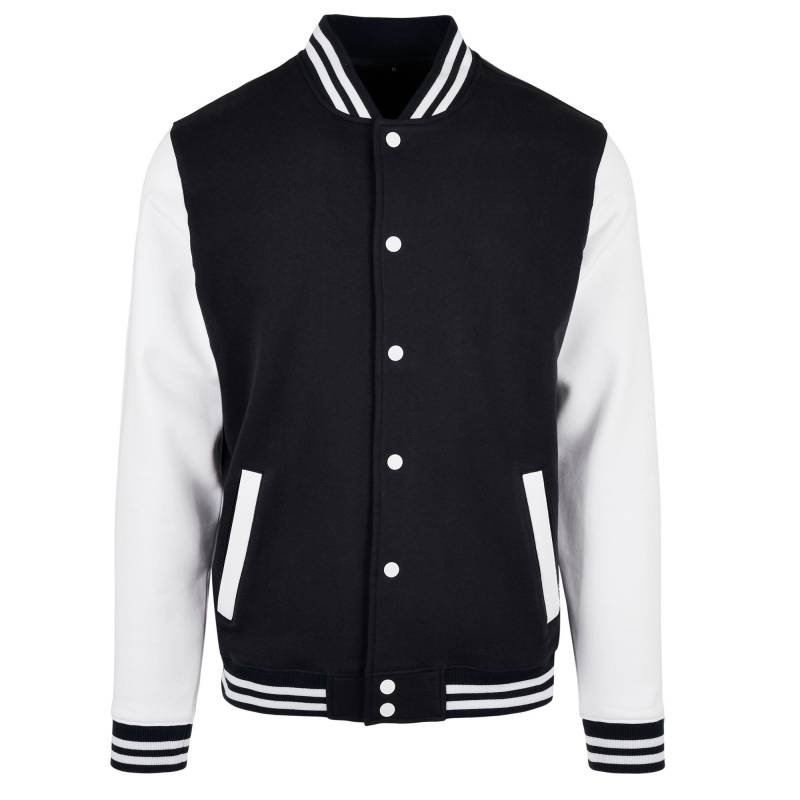 Basic College Jacke Herren Schwarz M von Build Your Own