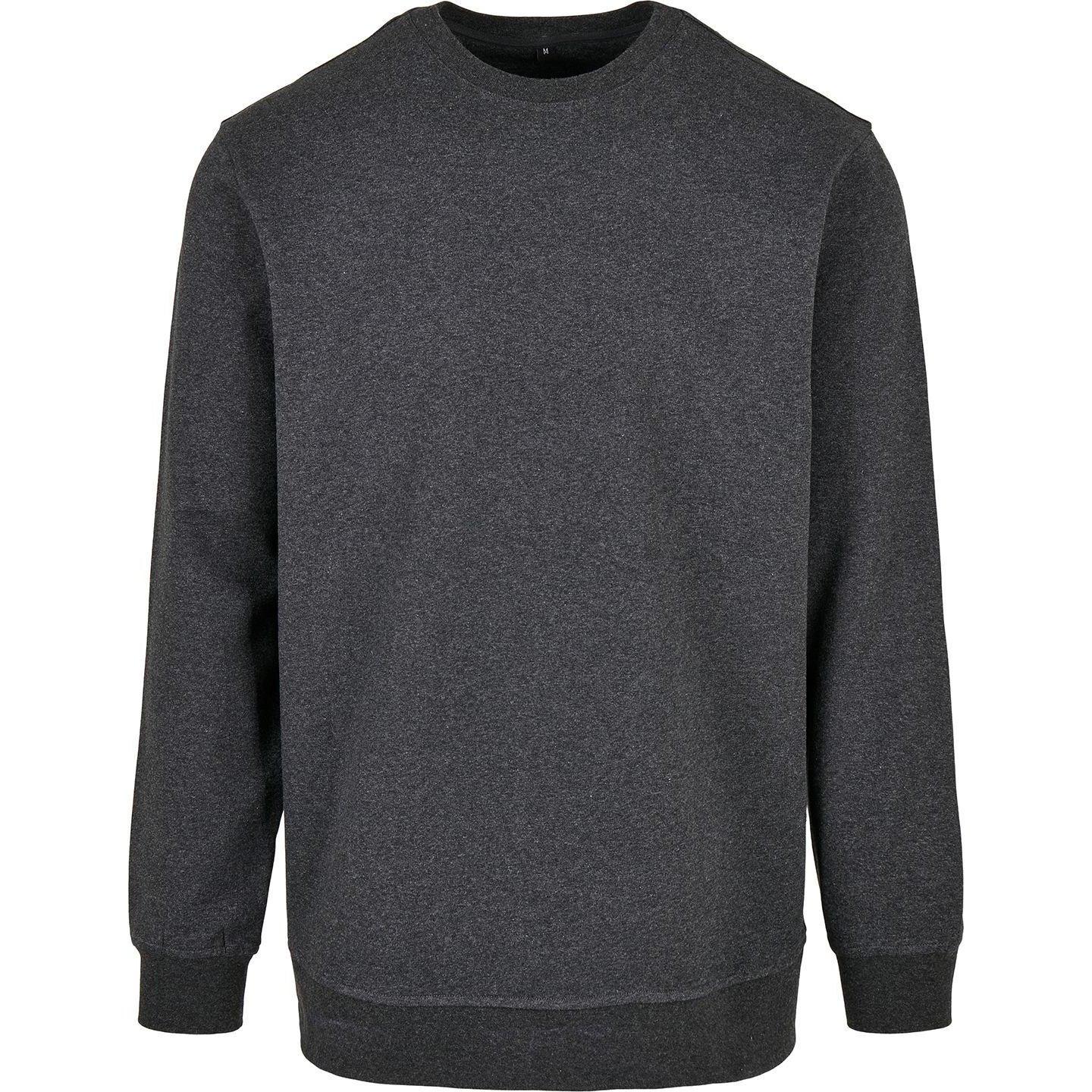 Basic Crew Neck Sweatshirt Herren Charcoal Black L von Build Your Own