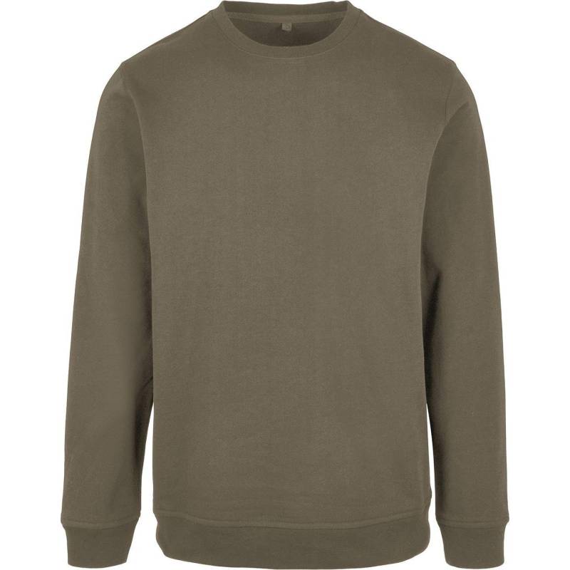 Basic Crew Neck Sweatshirt Herren Olivegrün XS von Build Your Own