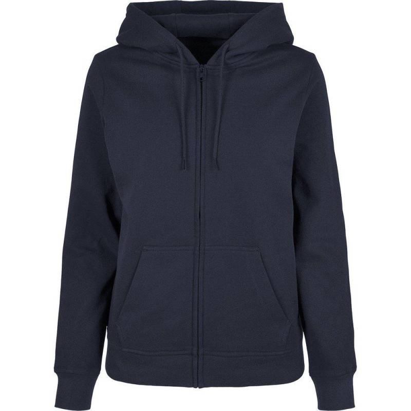 Basic Hoodie Mit Durchgehendem Reißverschluss Damen Marine 36 von Build Your Own