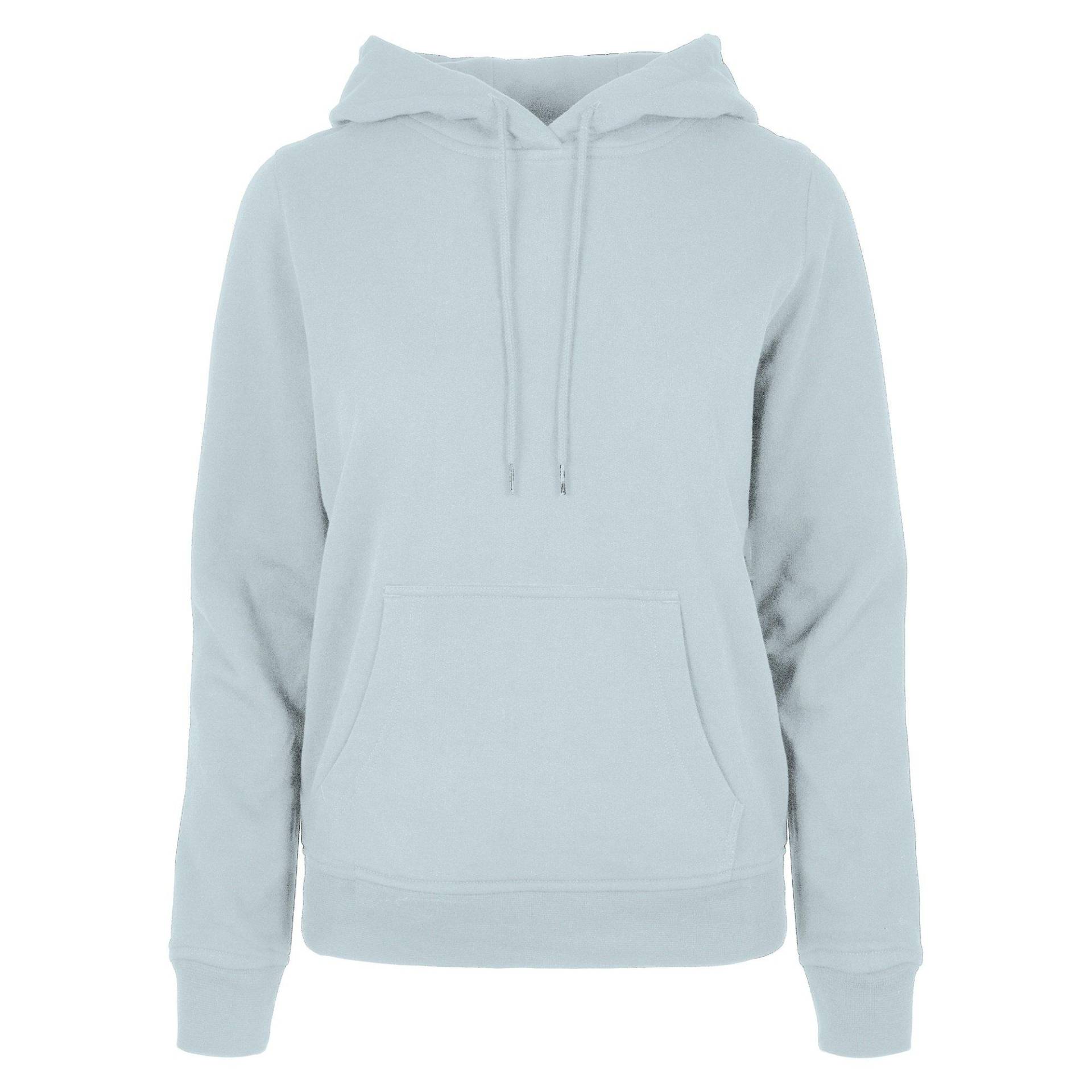 Basic Kapuzenpullover Damen Blau M von Build Your Own