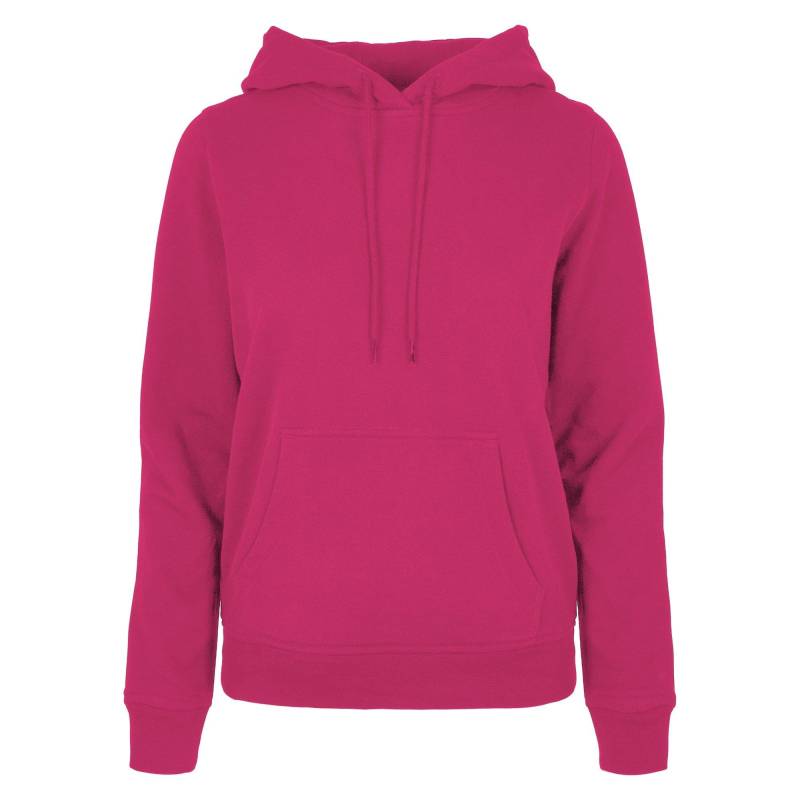 Basic Kapuzenpullover Damen Dunkelrosa L von Build Your Own