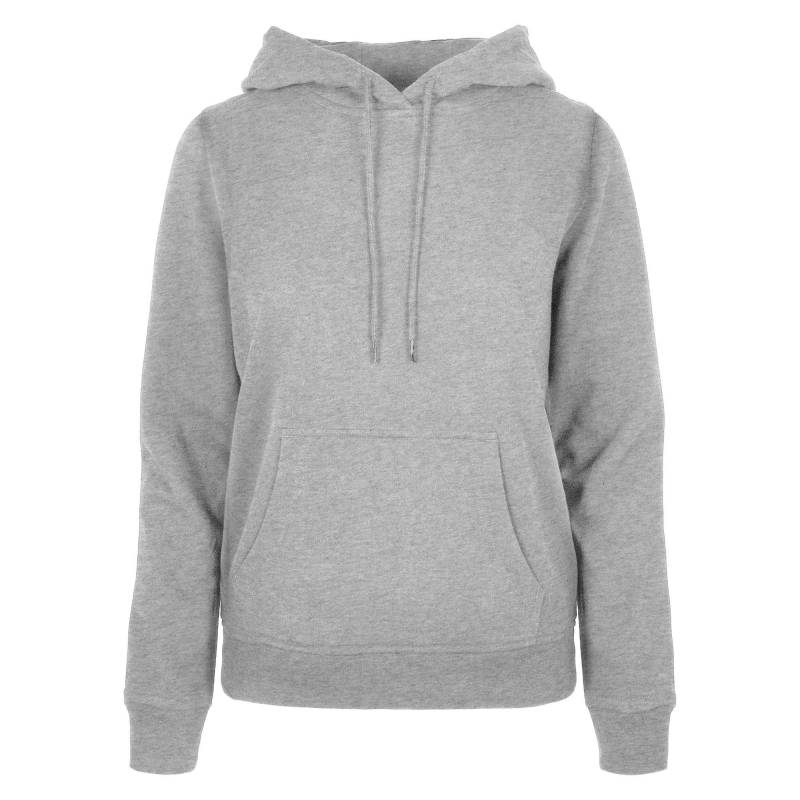 Basic Kapuzenpullover Damen Grau XL von Build Your Own