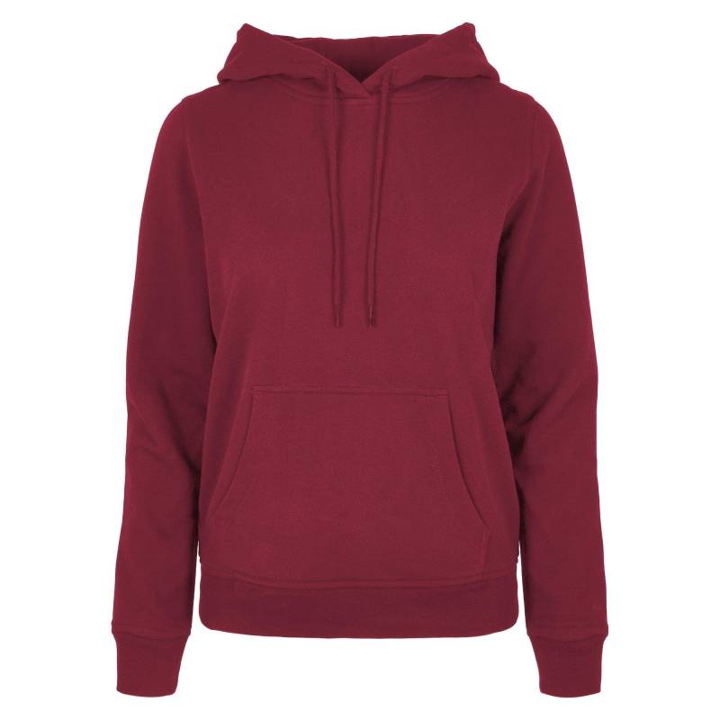 Basic Kapuzenpullover Damen Weinrot XS von Build Your Own