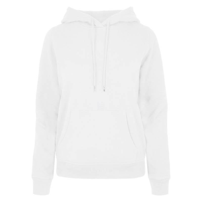 Basic Kapuzenpullover Damen Weiss 3XL von Build Your Own