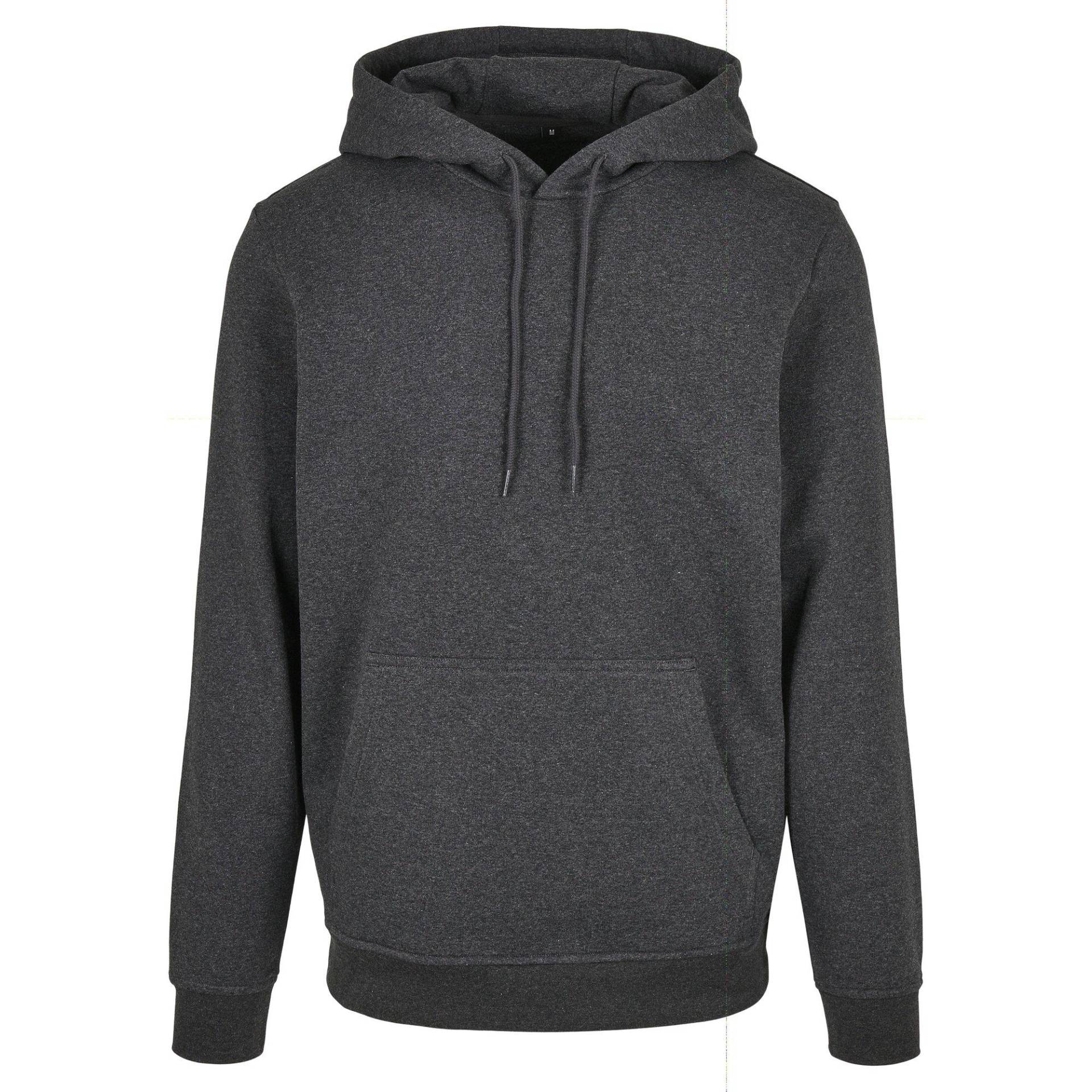 Basic Kapuzenpullover Herren Charcoal Black 4XL von Build Your Own