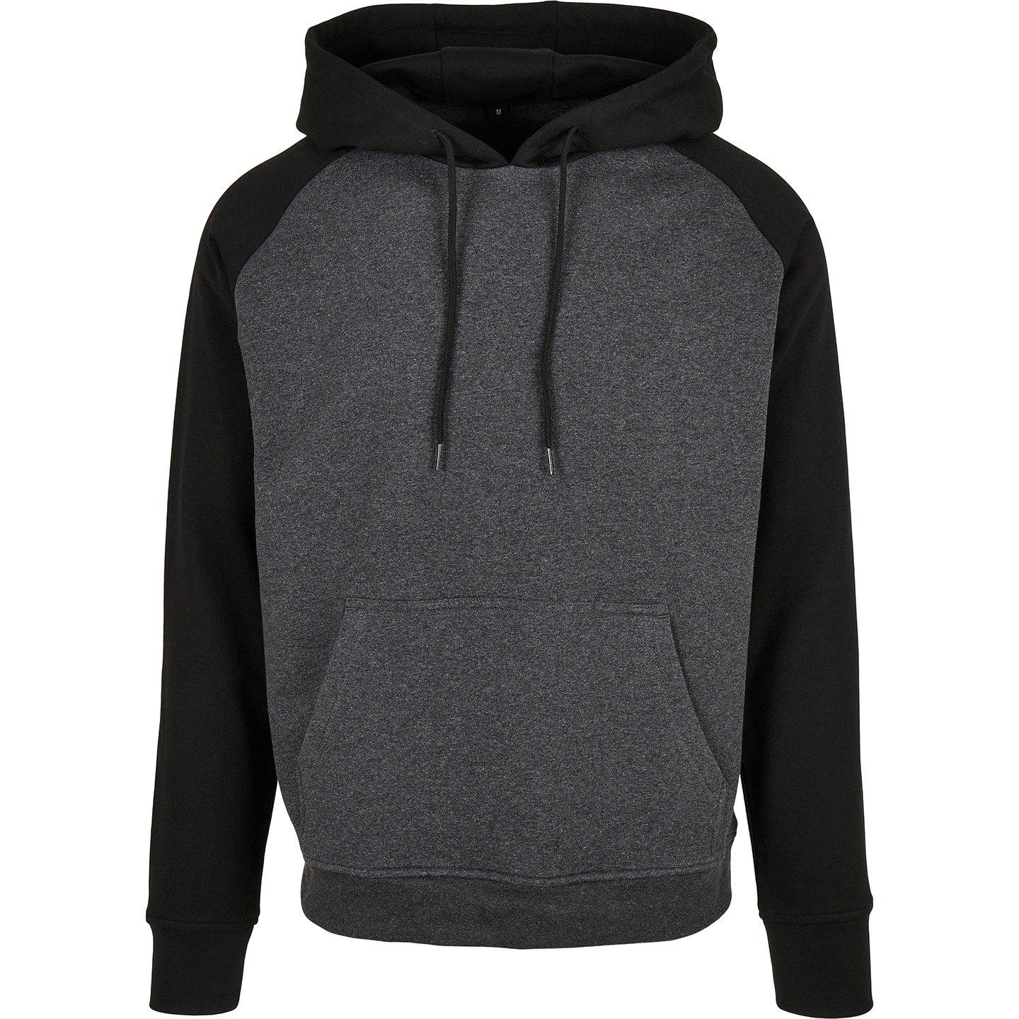 Basic Kapuzenpullover Herren Charcoal Black 4XL von Build Your Own