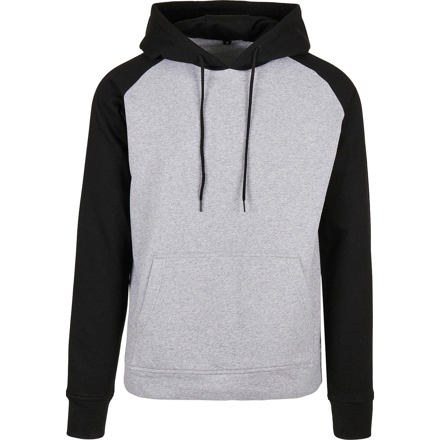 Basic Kapuzenpullover Herren Grau L von Build Your Own