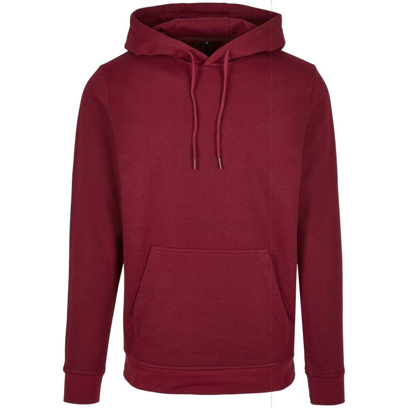 Basic Kapuzenpullover Herren Weinrot 4XL von Build Your Own