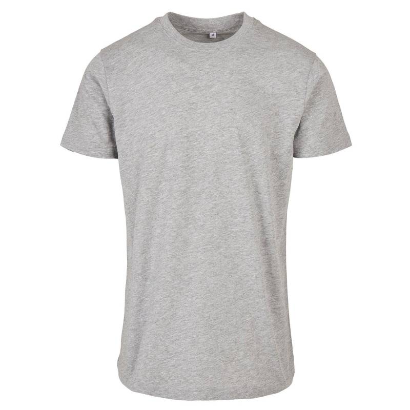 Basic Tshirt Rundhalsausschnitt Herren Grau XXL von Build Your Own