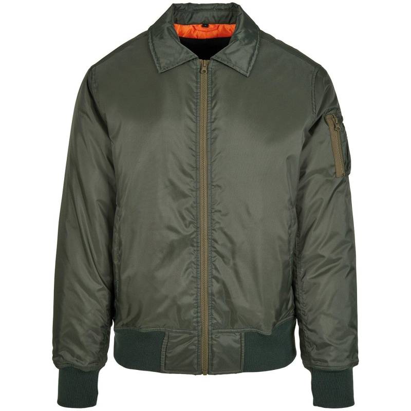 Bomberjacke Herren Olivegrün M von Build Your Own