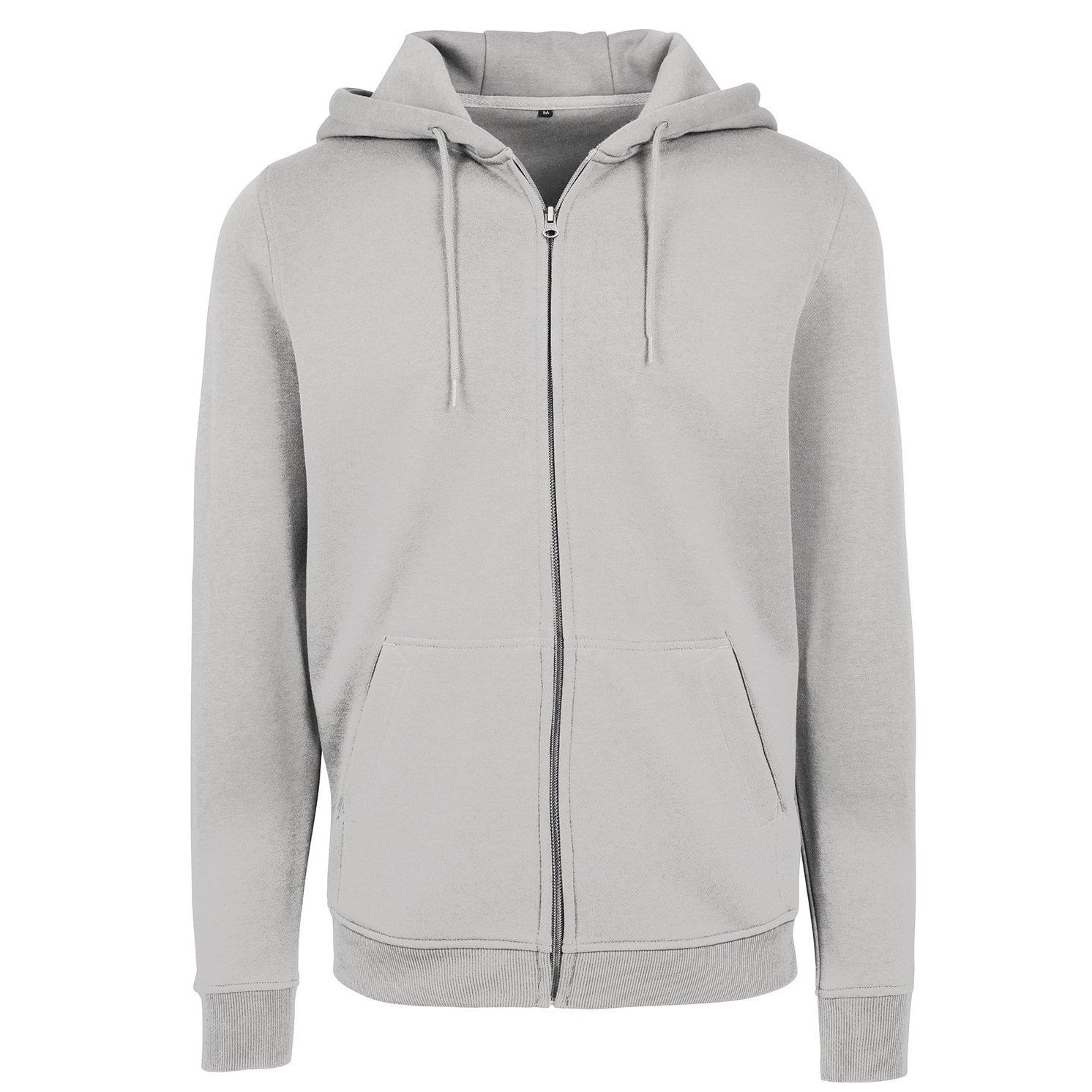 Heavy Kapuzenjacke Herren Perlgrau M von Build Your Own