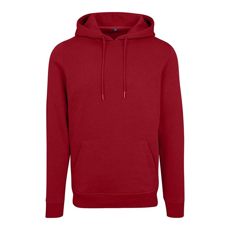 Heavy Kapuzenpullover Herren Dunkelrot M von Build Your Own